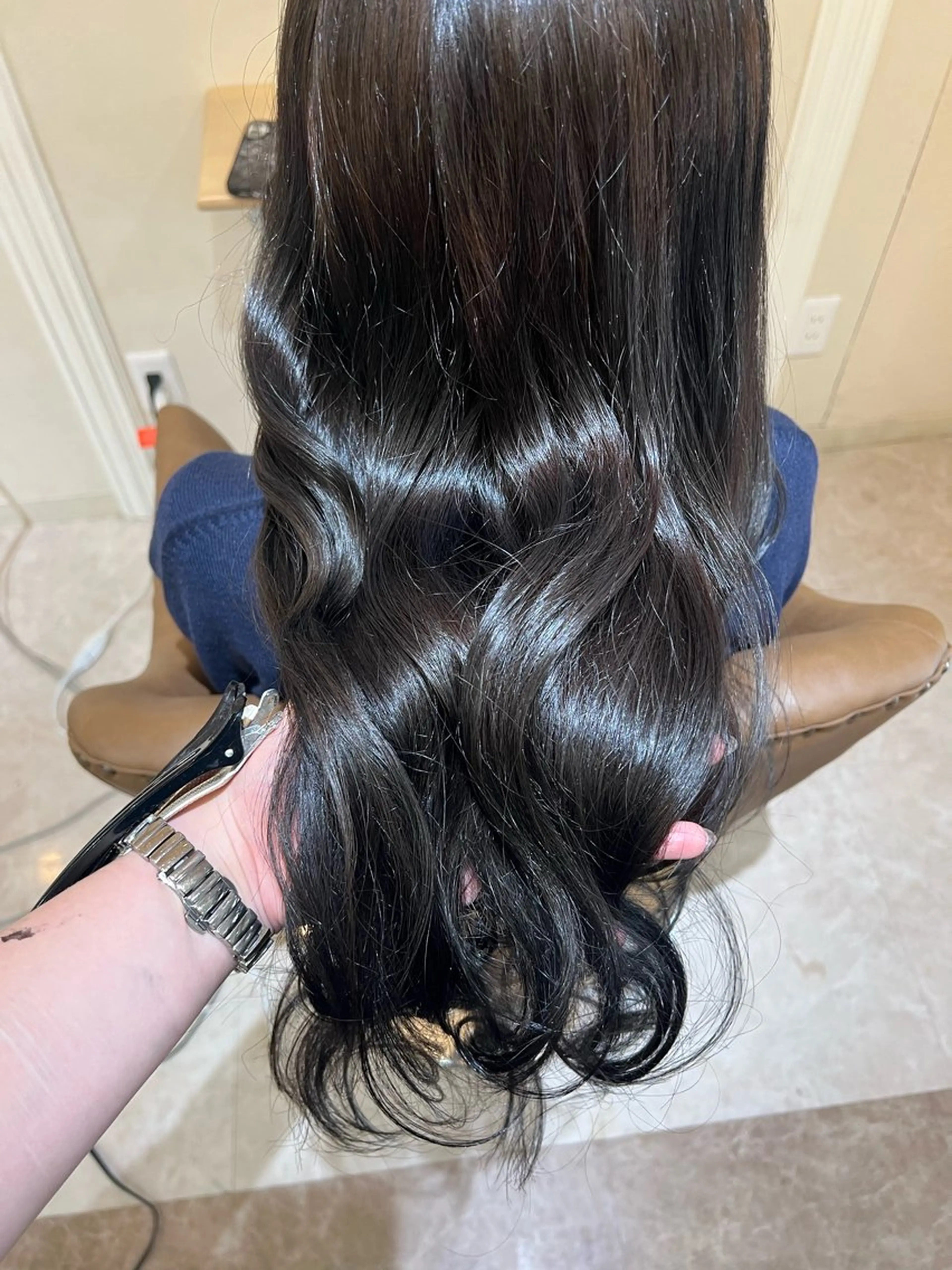 ロング カット ヘアカラー トリートメント ヘアケアソムリエ MIKUのヘアスタイル