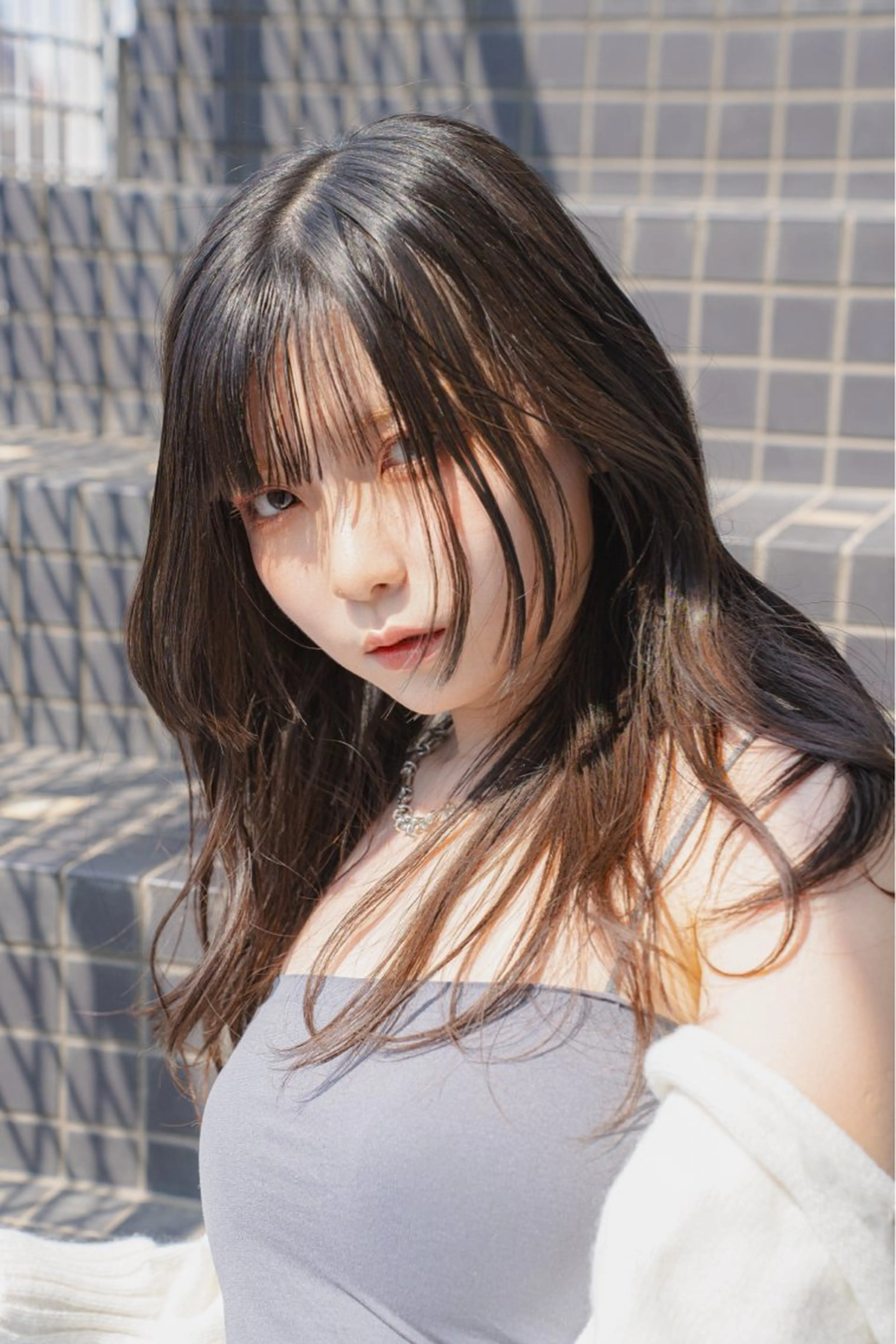 ロング BONIA by HEADLIGHT 大阪梅田店【ボニア バイ ヘッドライト】所属・綾/似合わせcut うめだの隠れ家サロンのヘアスタイル