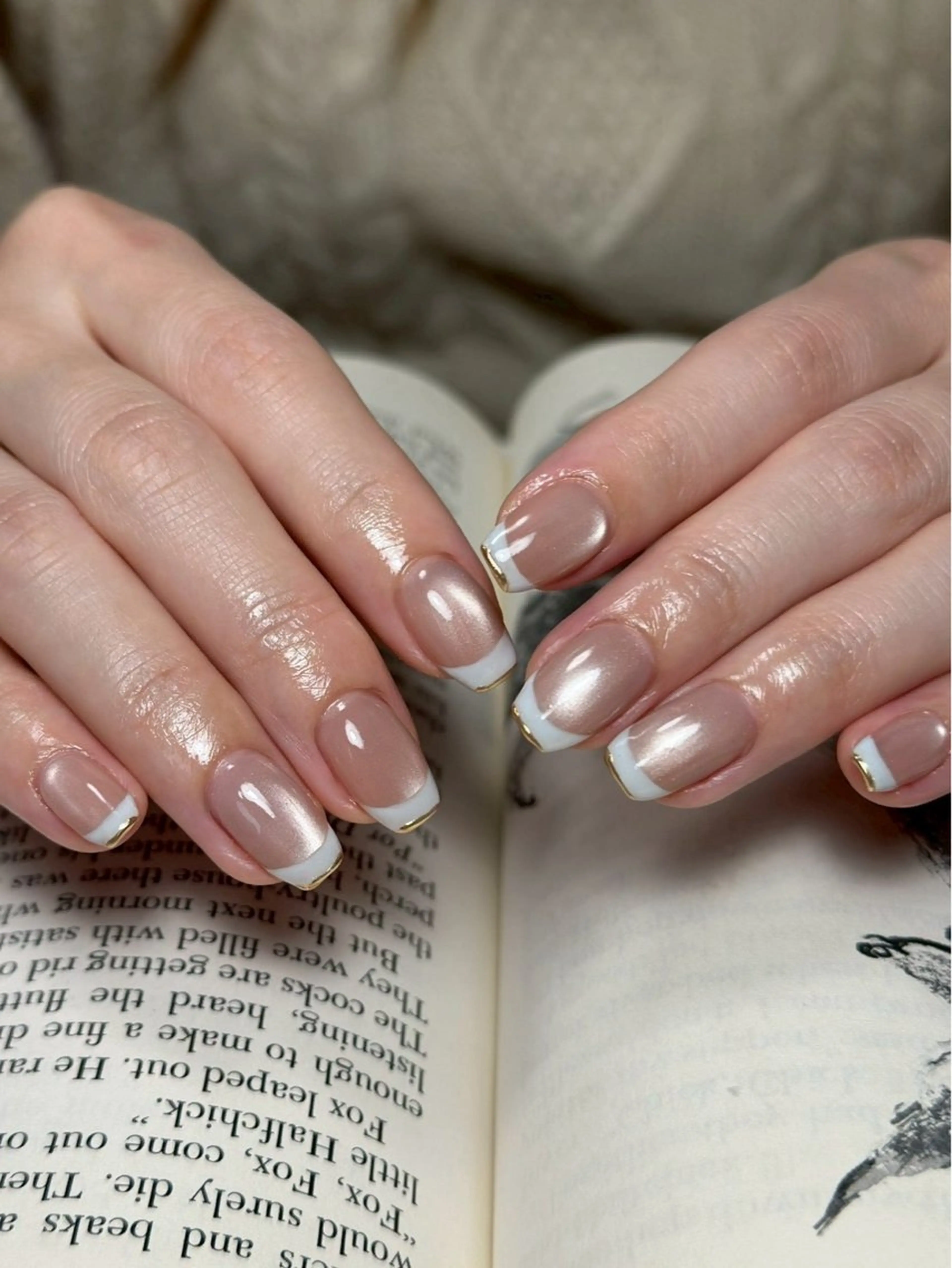 ネイル フレンチネイル ミラーネイル katou misatoのネイルデザイン