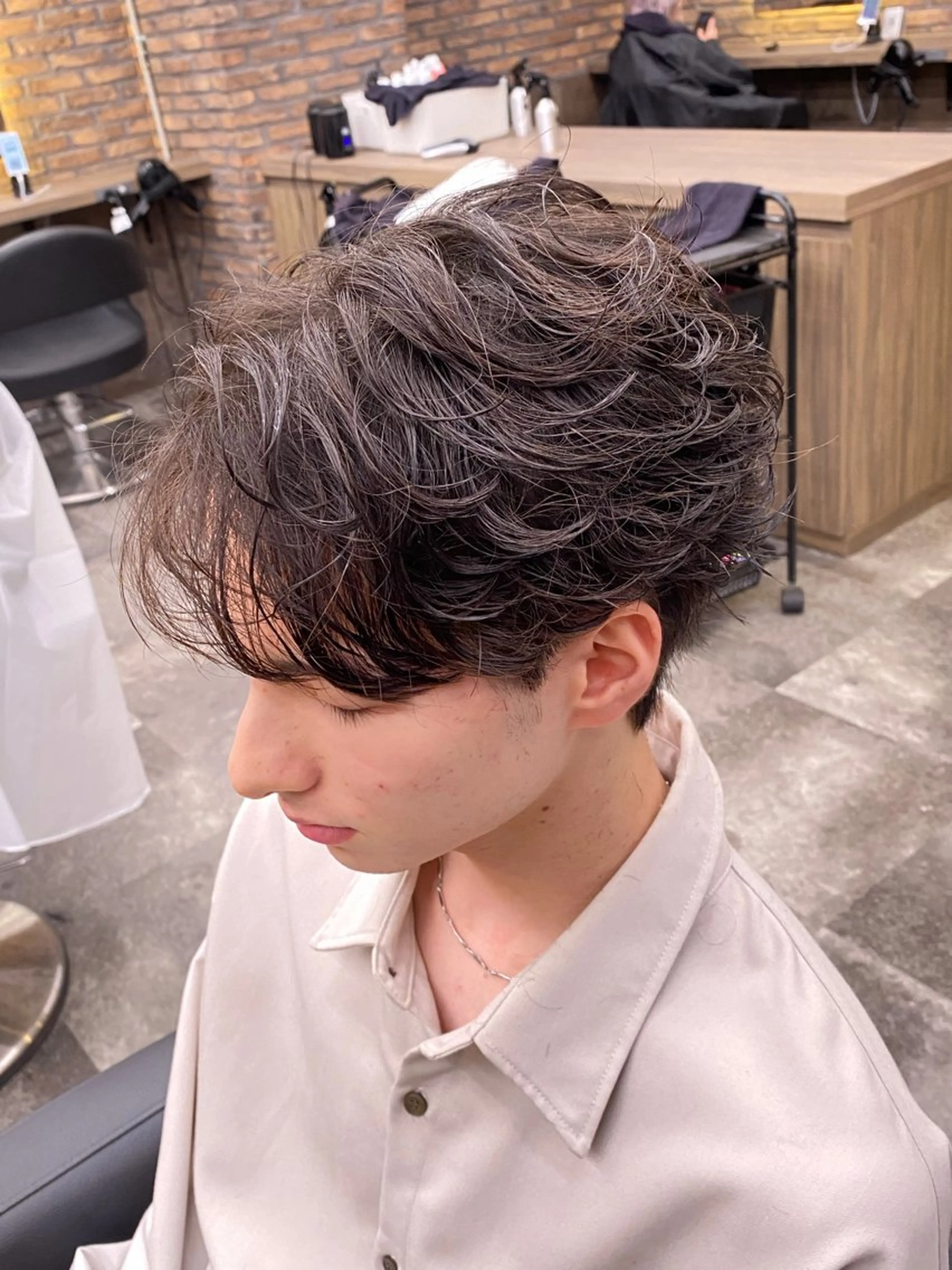 ミディアム メンズ特化 水口湧太のヘアスタイル