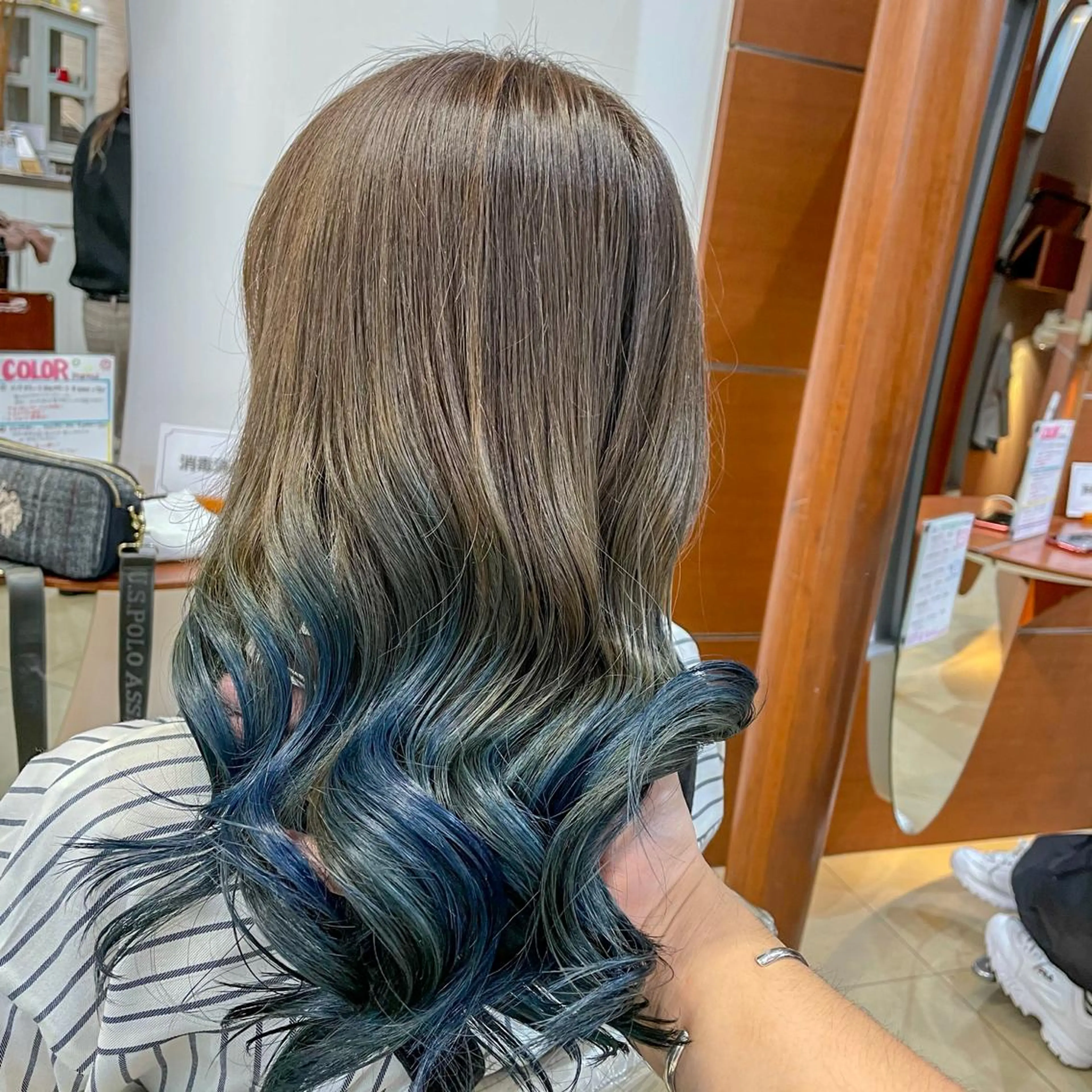 ロング カラー 縮毛矯正/髪質改善 /韓国風　山川春輝のヘアスタイル