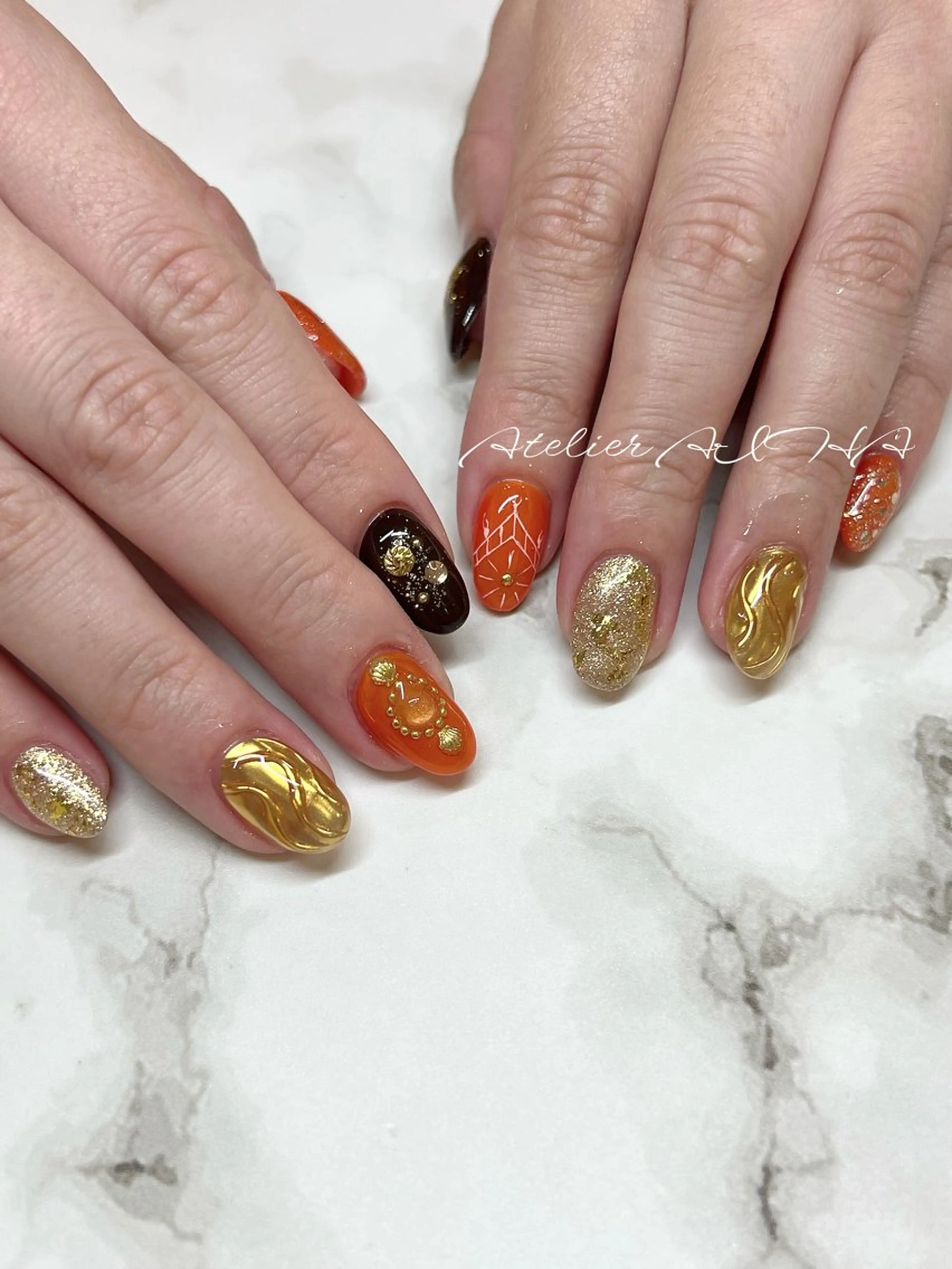 ミディアム アトリエAIHA所属・アトリエAIHA★ フィルイン推奨サロンのネイルデザイン