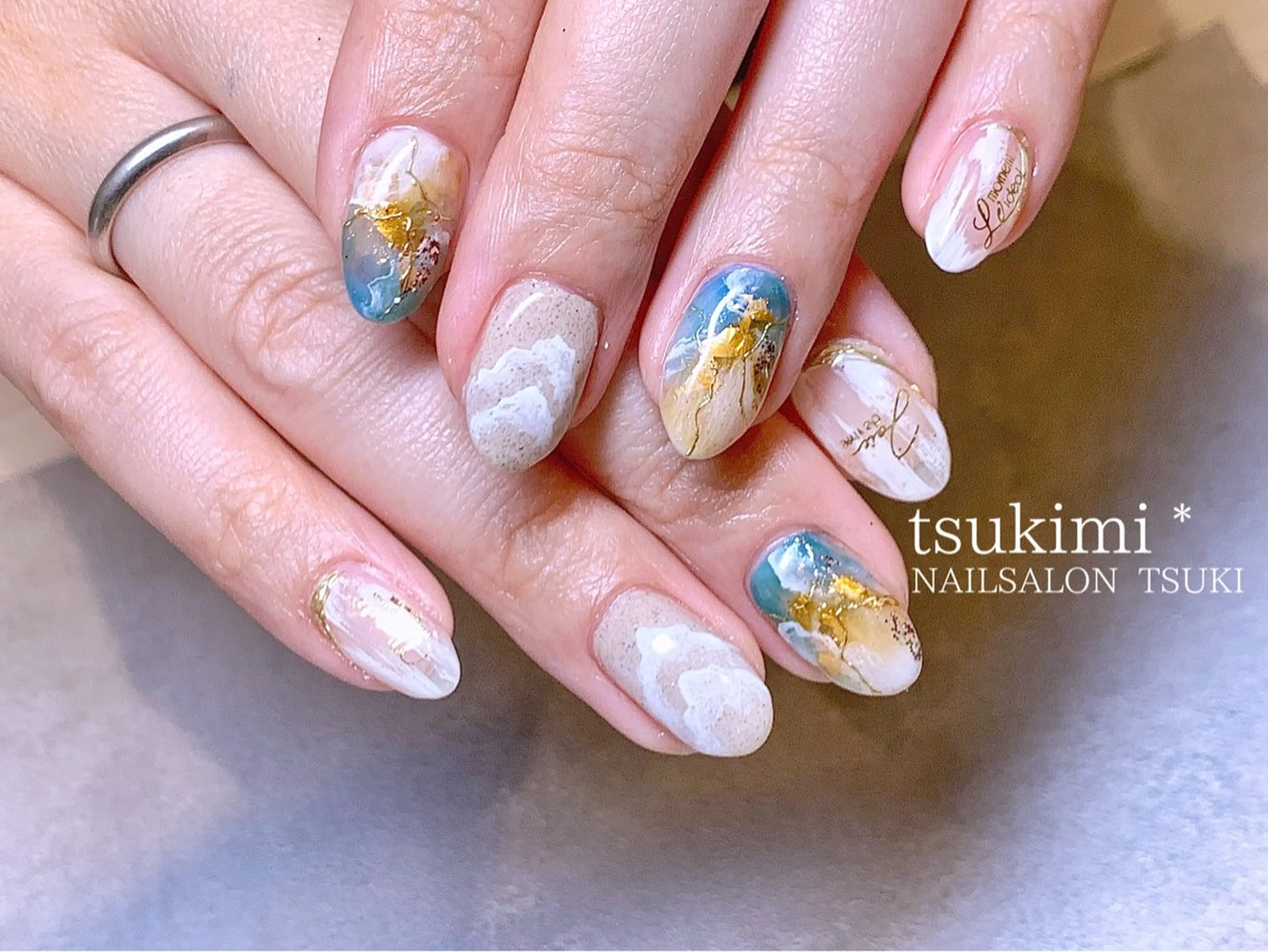 キッズ ネイル ニュアンスネイル ハンドネイル Nailsalon Tsuki.のネイルデザイン