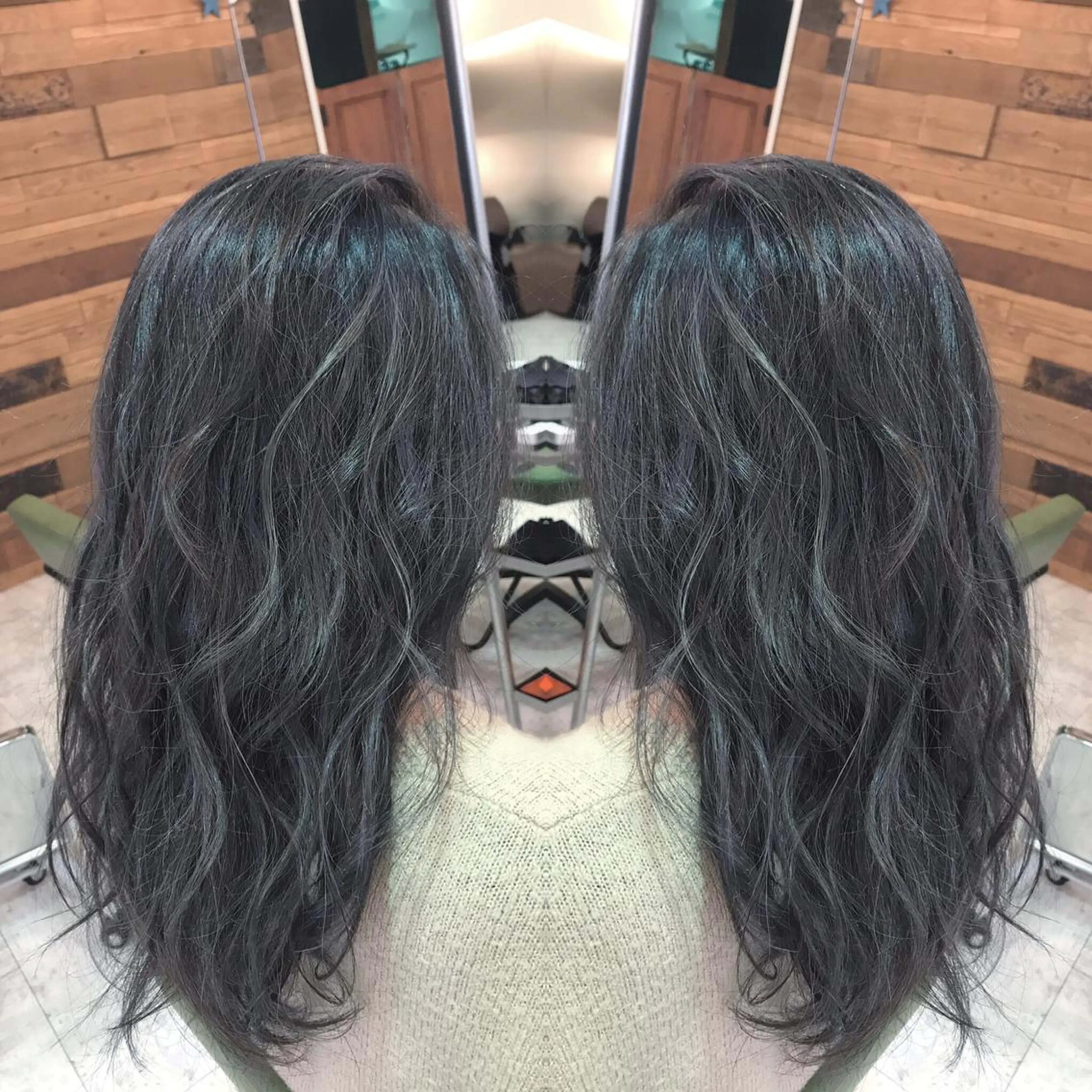 ロング カラー ハイライトカラー イルミナカラー ハイライト 青木 茂樹⭐️ 透明感カラーのヘアスタイル