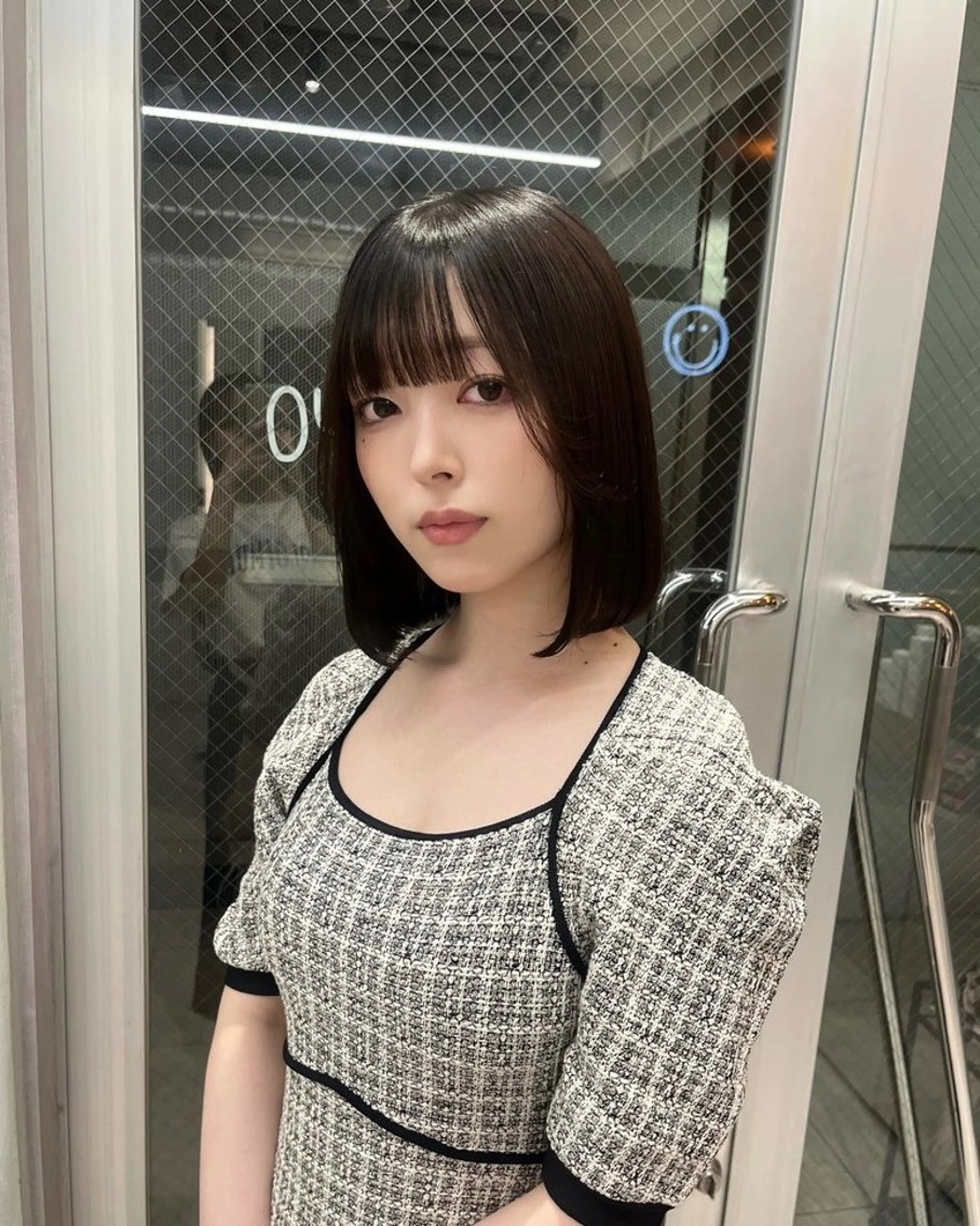 ミディアム カラー ボブ&顔まわりレ イヤー♡TOMOE♡のヘアスタイル