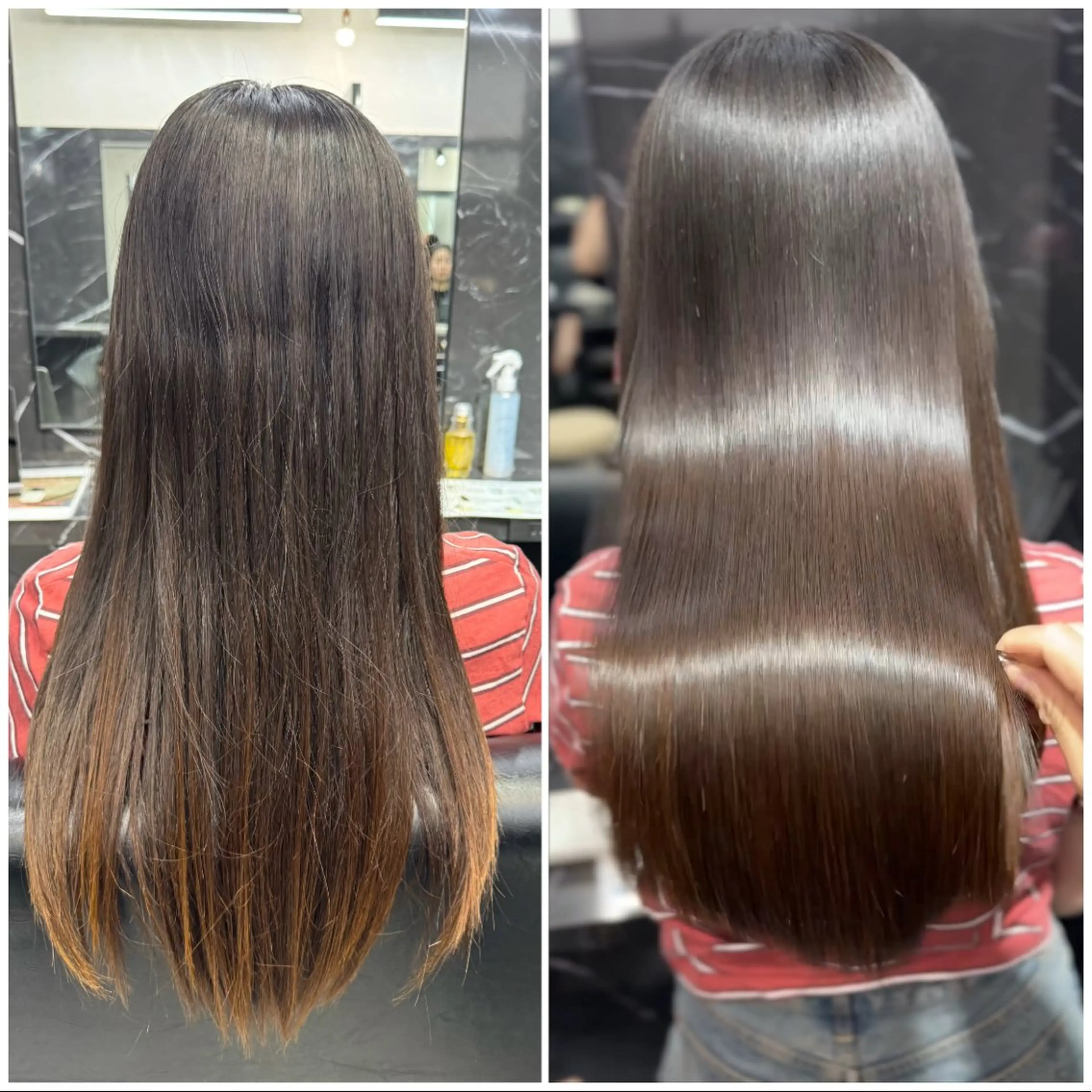 ロング LAGRECE所属・JIN|乾かしただけ 美髪矯正本格髪質改善のヘアスタイル