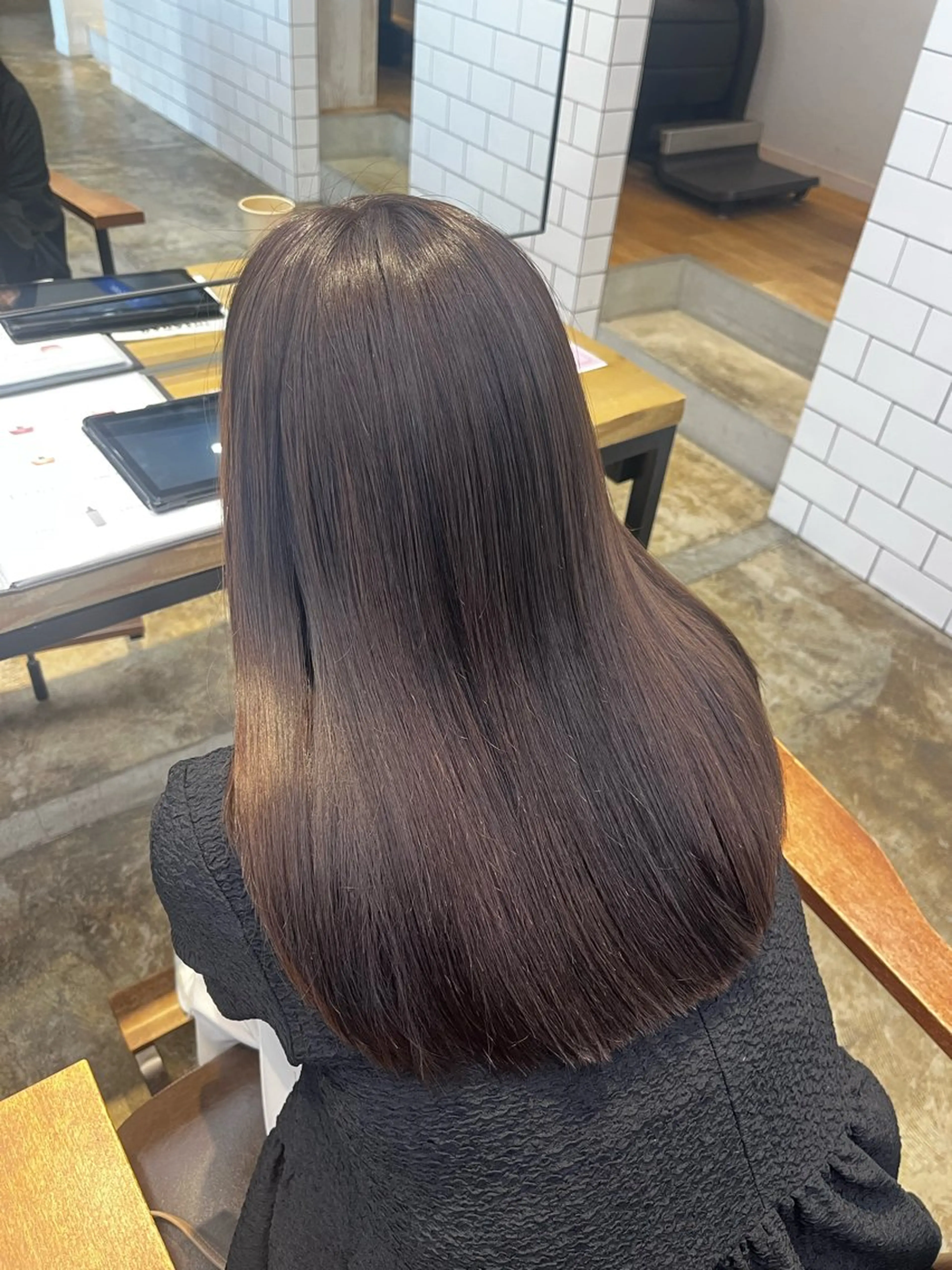 ロング パーマ 坂下 かのんのヘアスタイル