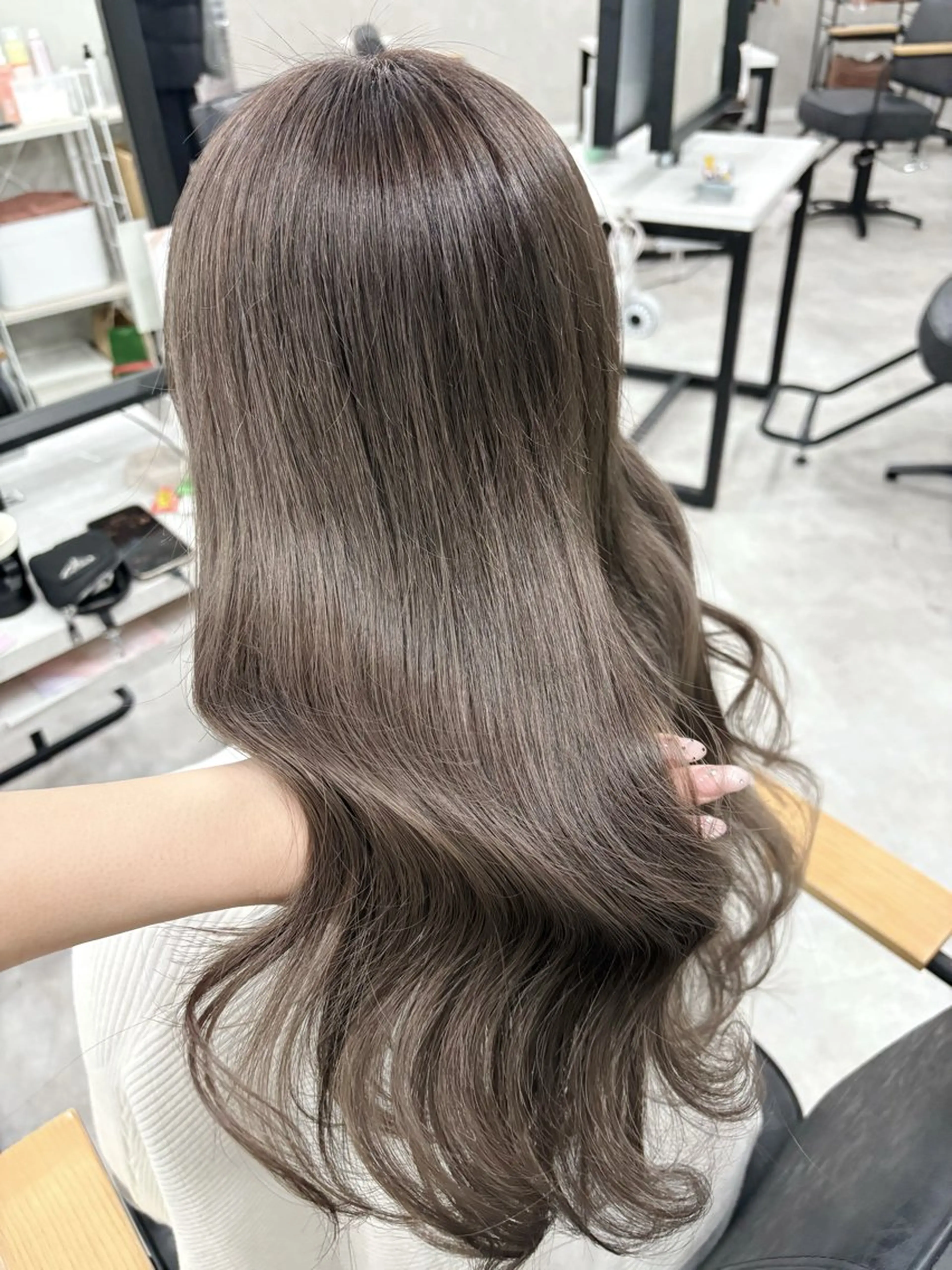 ロング カラー ヘアカラー トリートメント 髪質改善 /韓国ヘア hinata🎀🤍のヘアスタイル