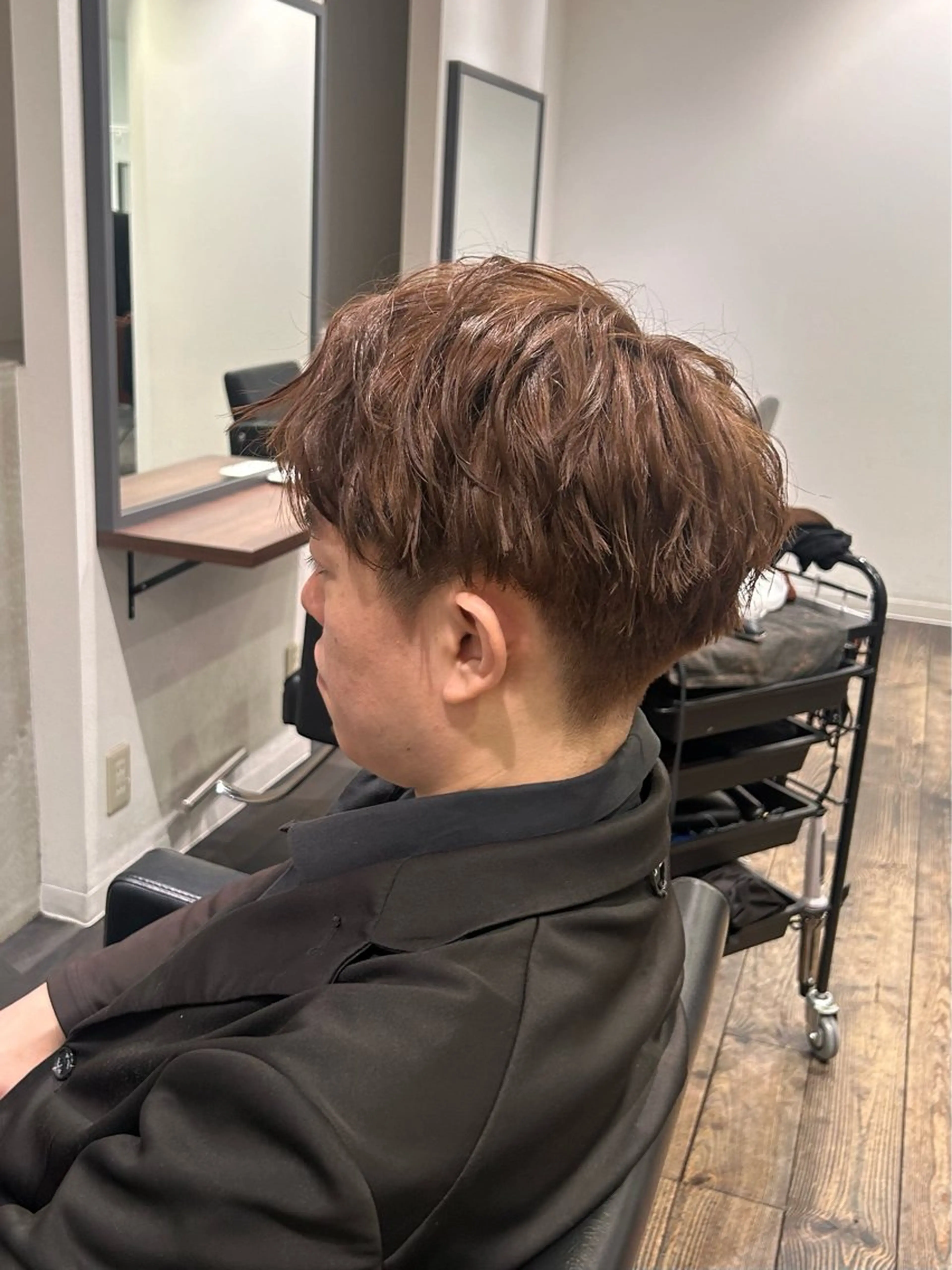 メンズ 🤎オリーブカラー× パーマ特化💫森口のヘアスタイル