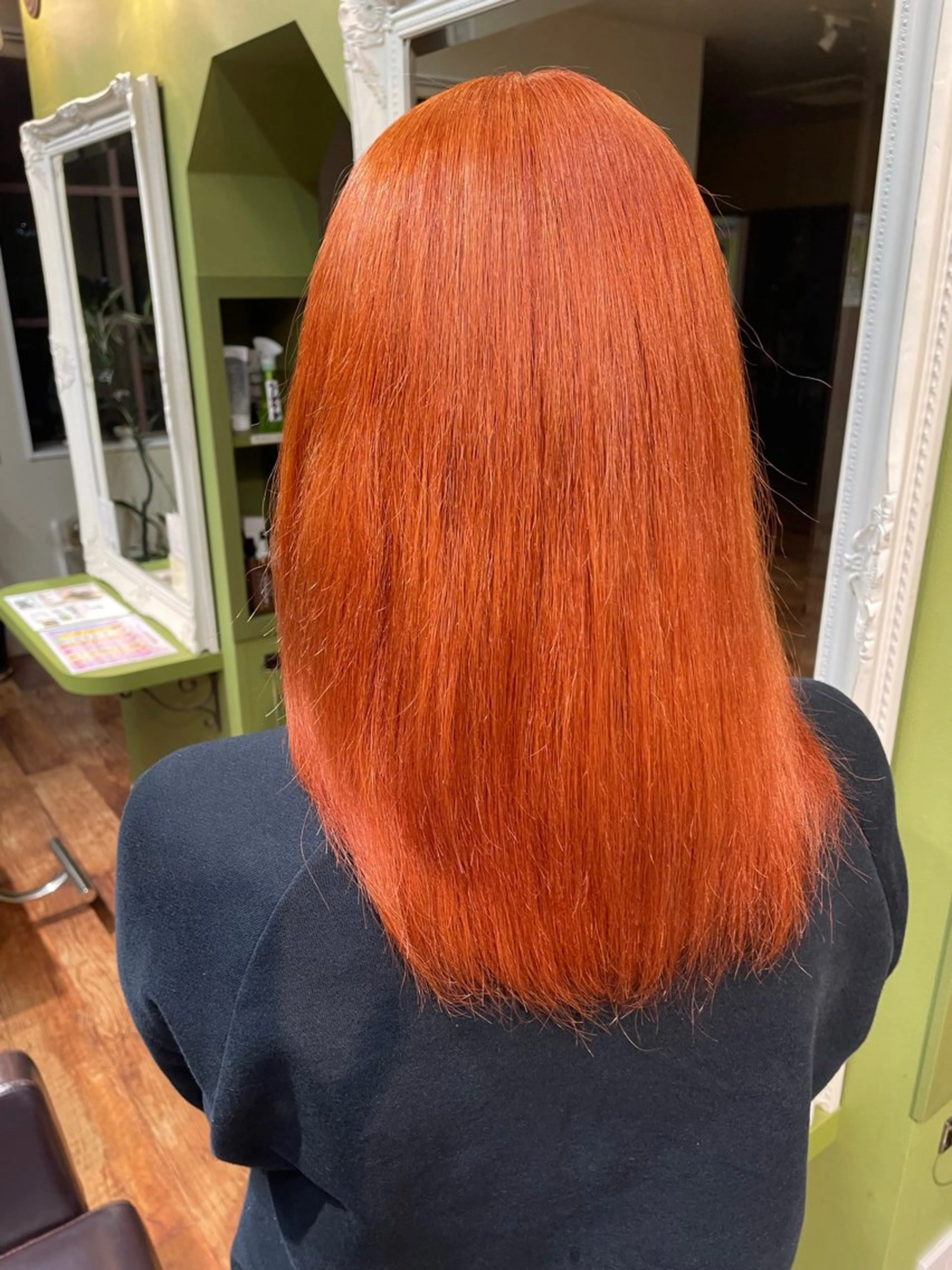 カラー オレンジ 疋田 心優のヘアスタイル