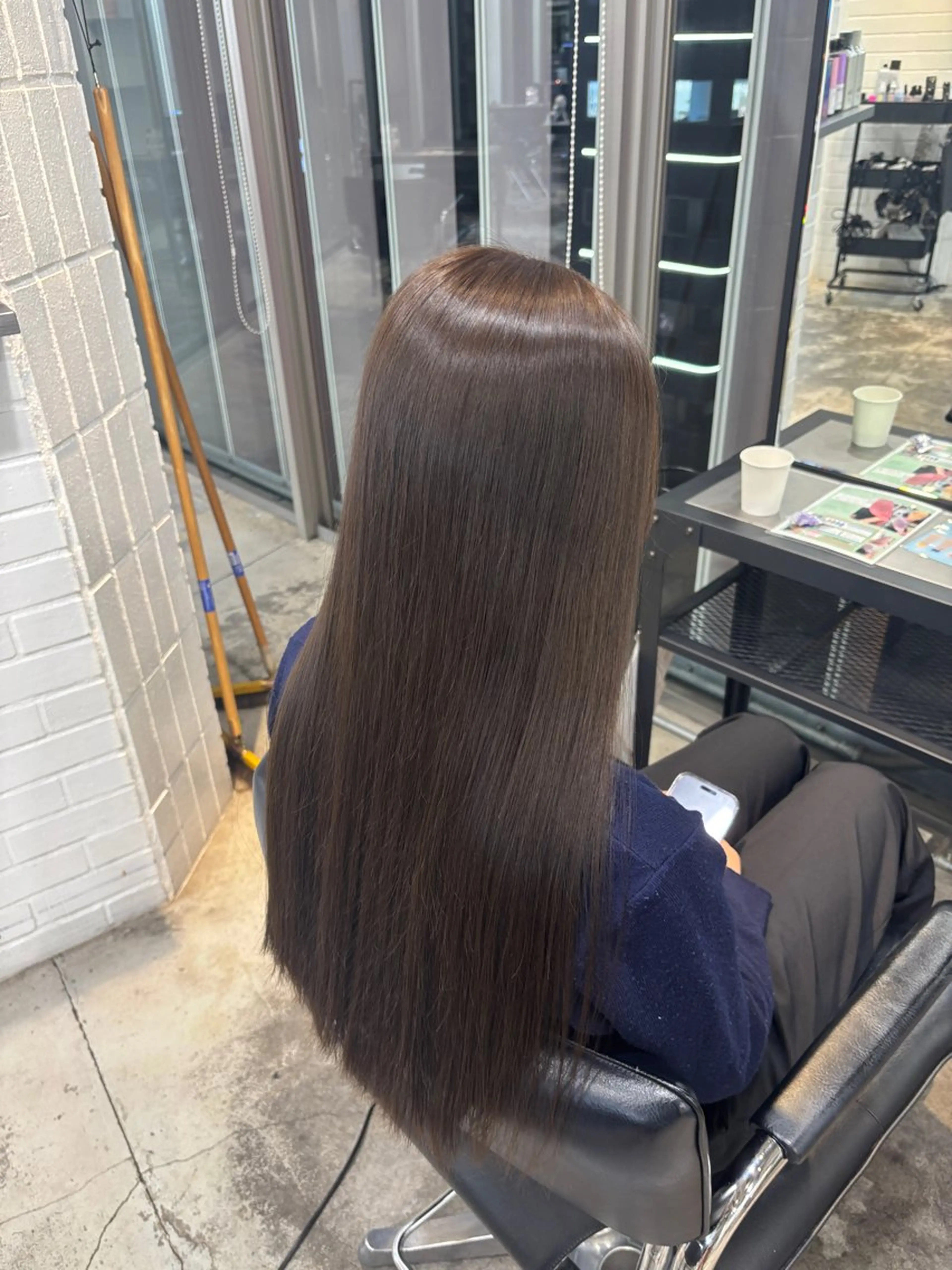 ロング カラー ヘアアレンジ ベージュカラー オリーブベージュ トリートメント 💟艶髪ワンカラー 💟/ミオのヘアスタイル