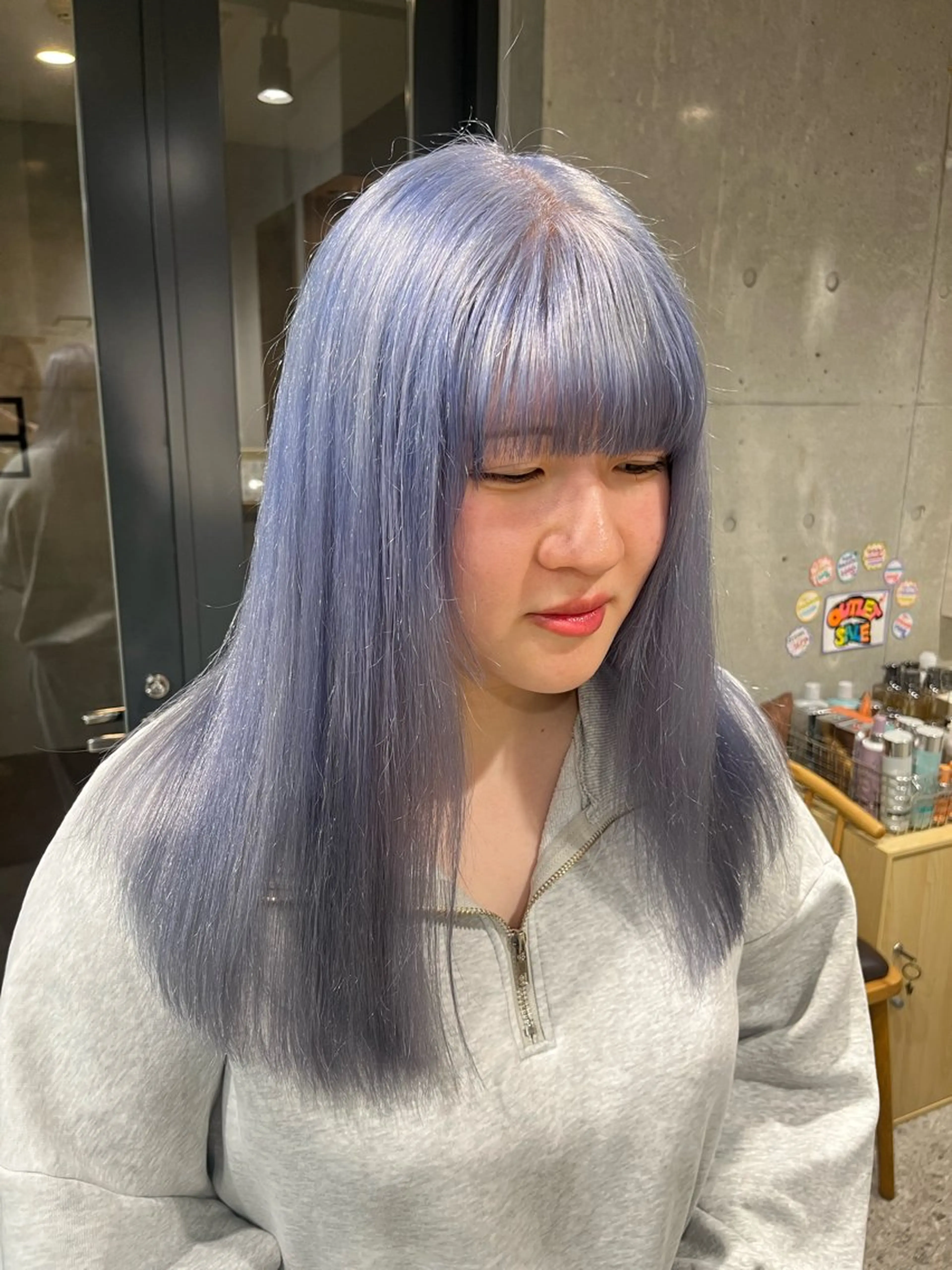 ロング ヘアカラー ️🩵LUFE ayano️🩵のヘアスタイル