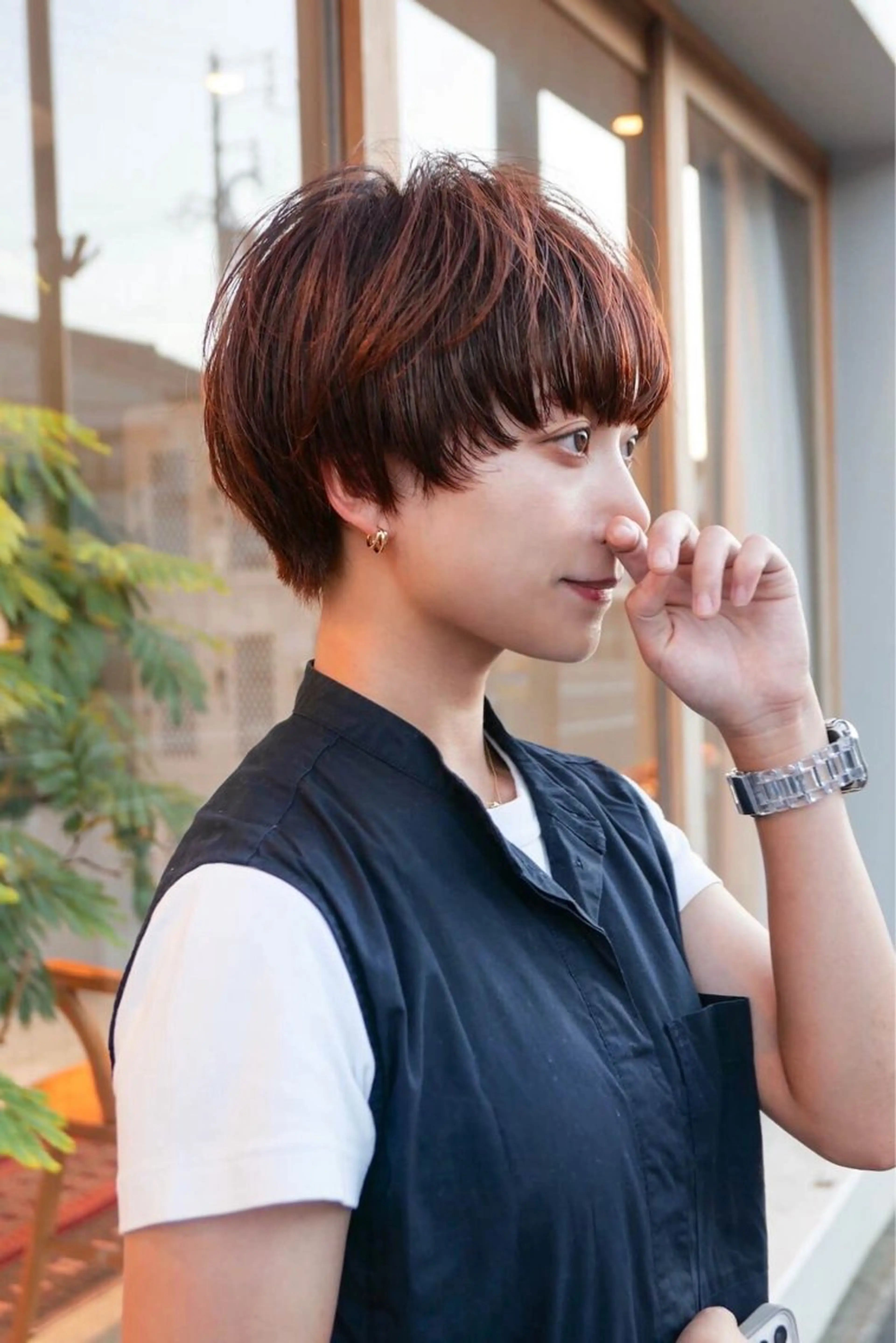 ショート ショートヘア 透明感カラー 🦙なりたりみのヘアスタイル