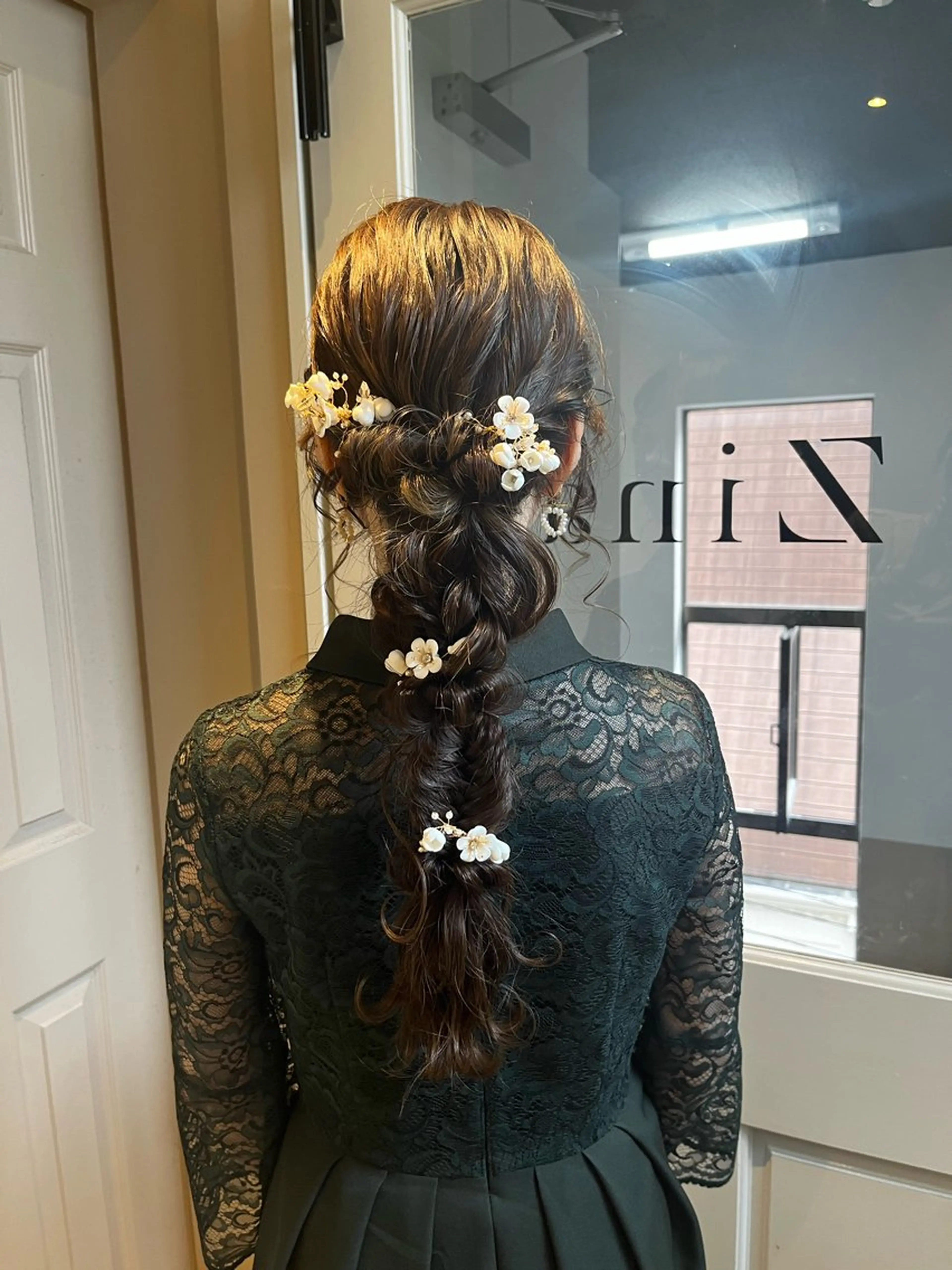 ロング ヘアアレンジ ヘアセット ERENA💚 ヘアアレンジのヘアスタイル