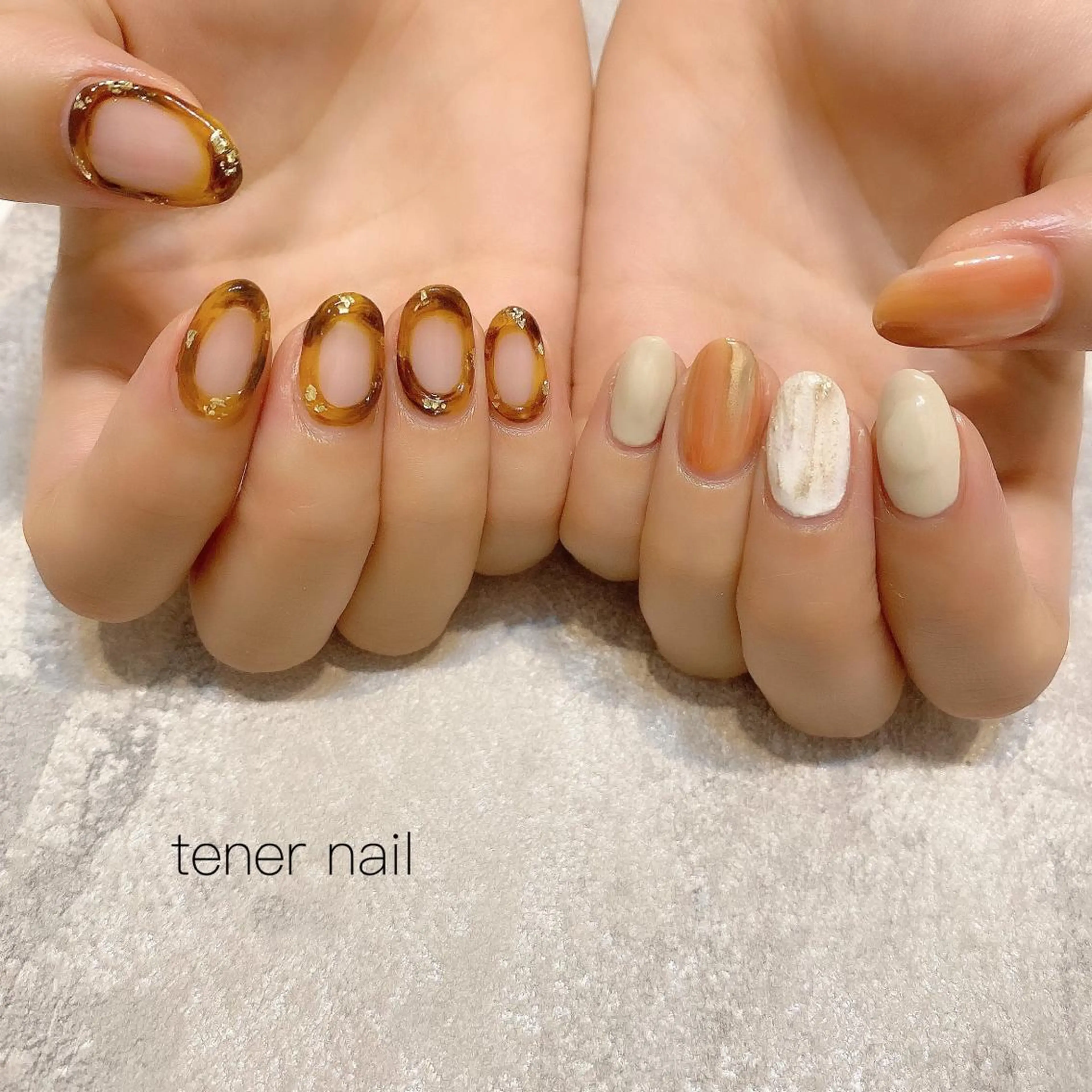ネイル べっ甲ネイル テネルネイル tener nailのネイルデザイン