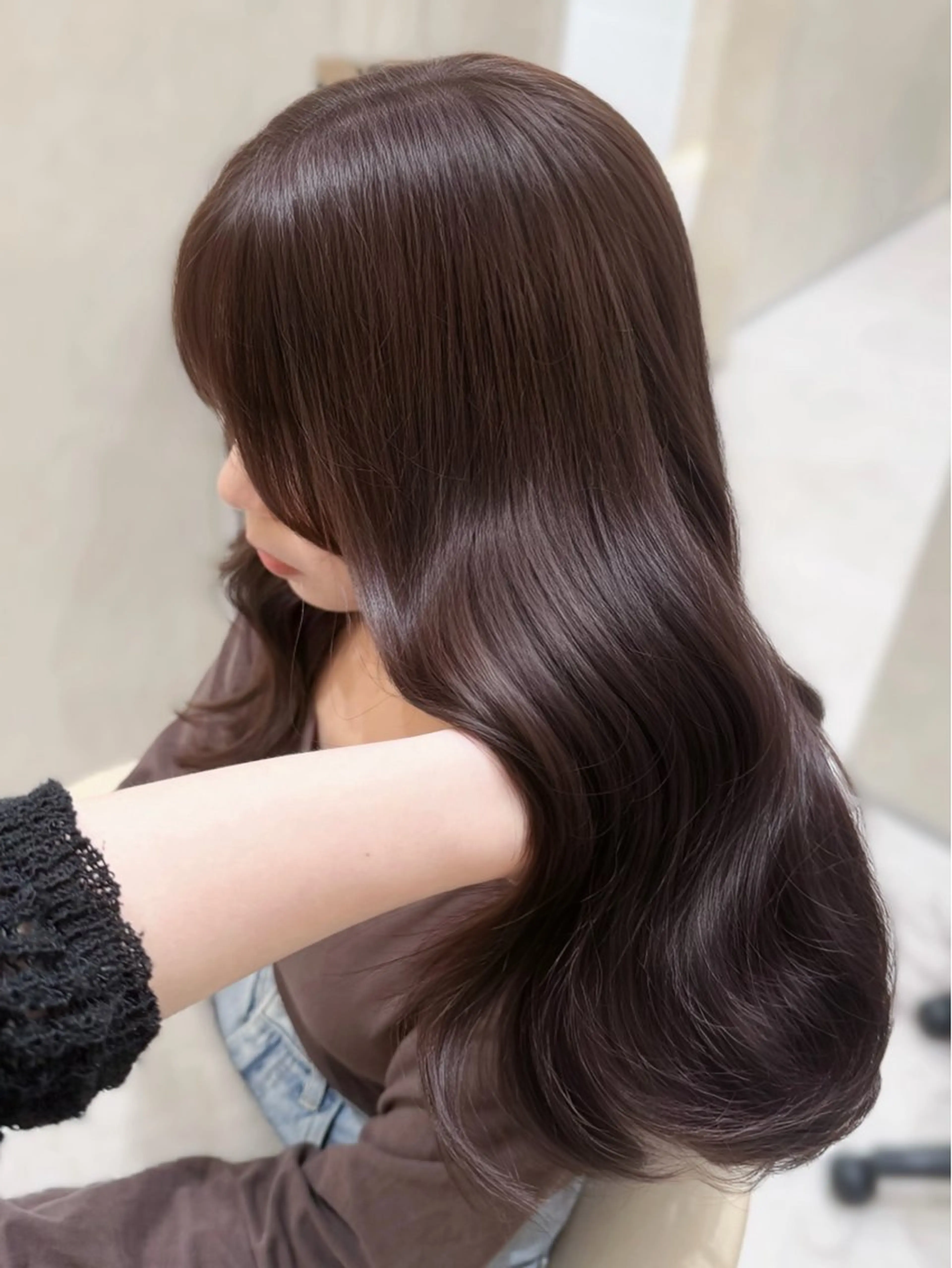 ロング カット ヘアカラー トリートメント zina ୨୧˖* moeのヘアスタイル
