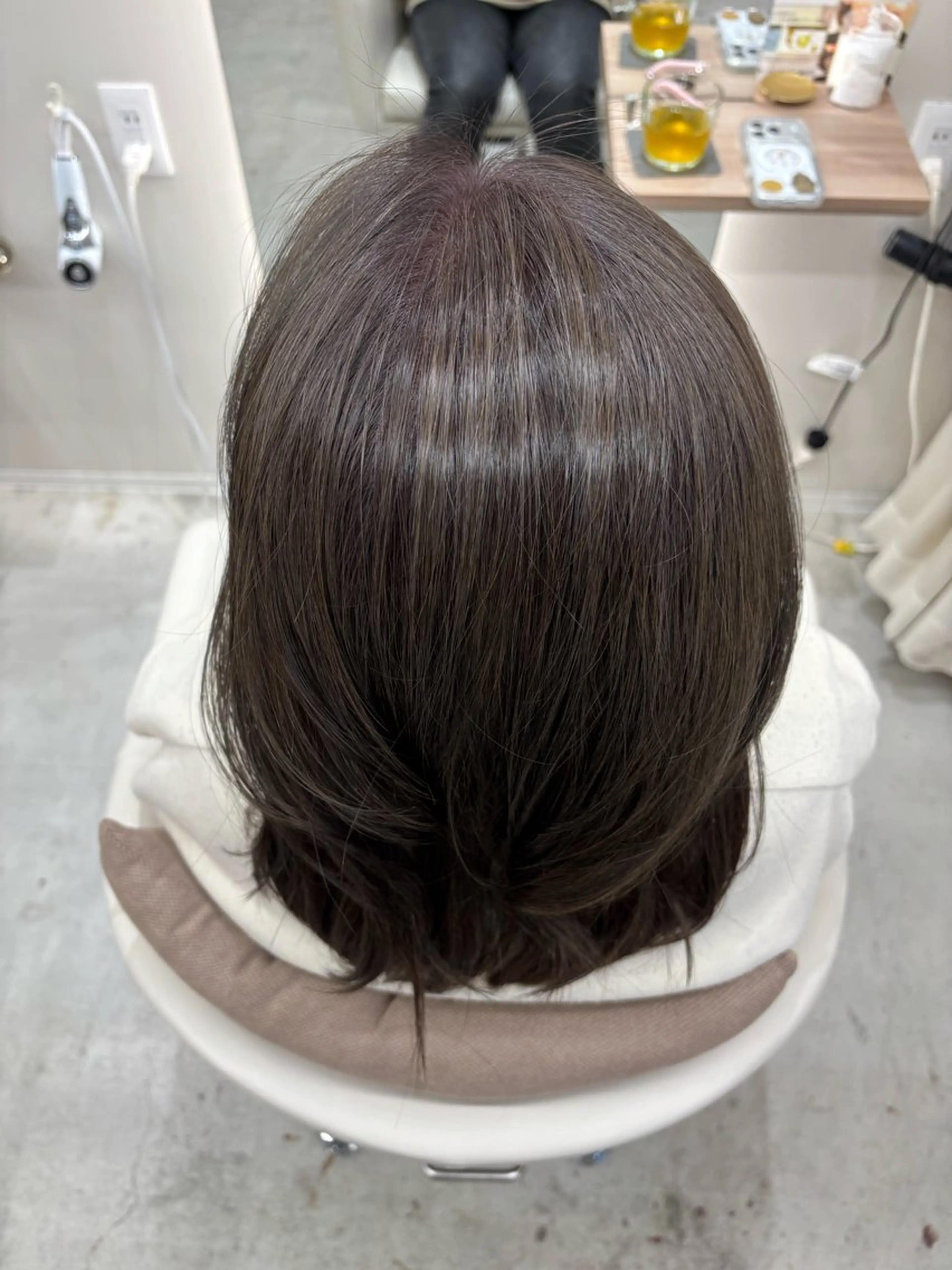 ミディアム カット ヘアカラー 長岡 瑞希のヘアスタイル