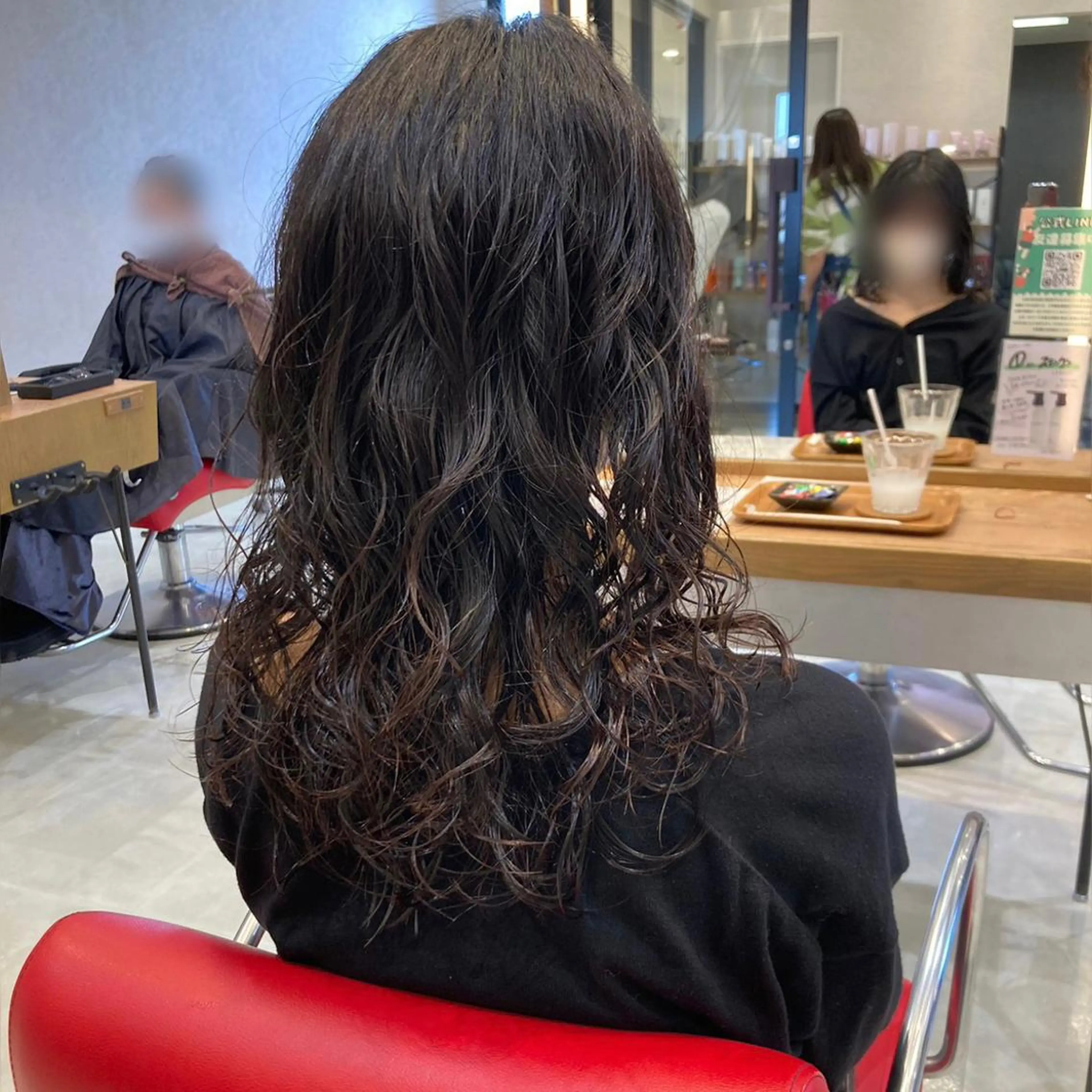 セミロング パーマ nono/パーマ /顔まわりカット🐈のヘアスタイル