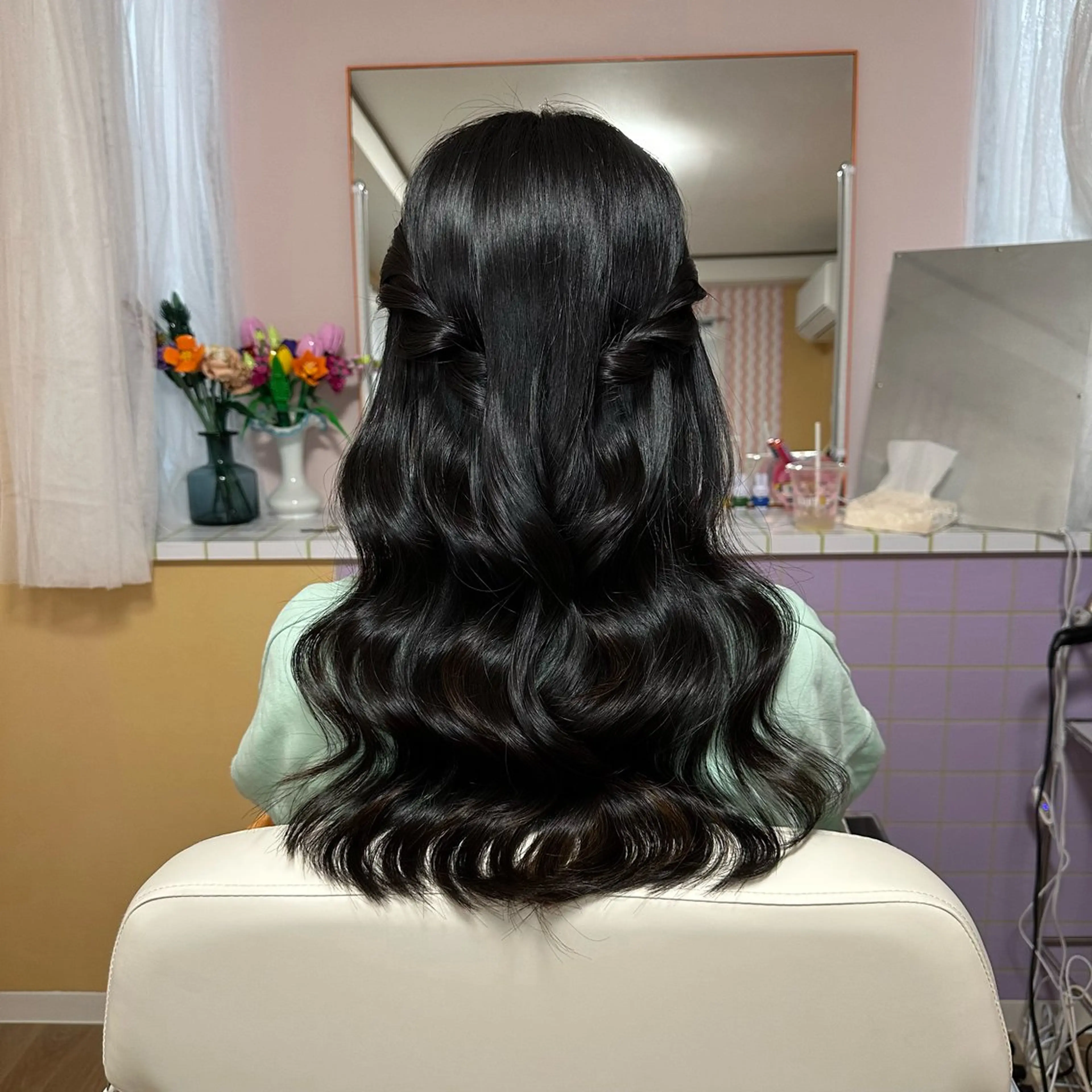 ロング ヘアアレンジ 卒業式のヘアスタイル 黒川 麗のヘアスタイル