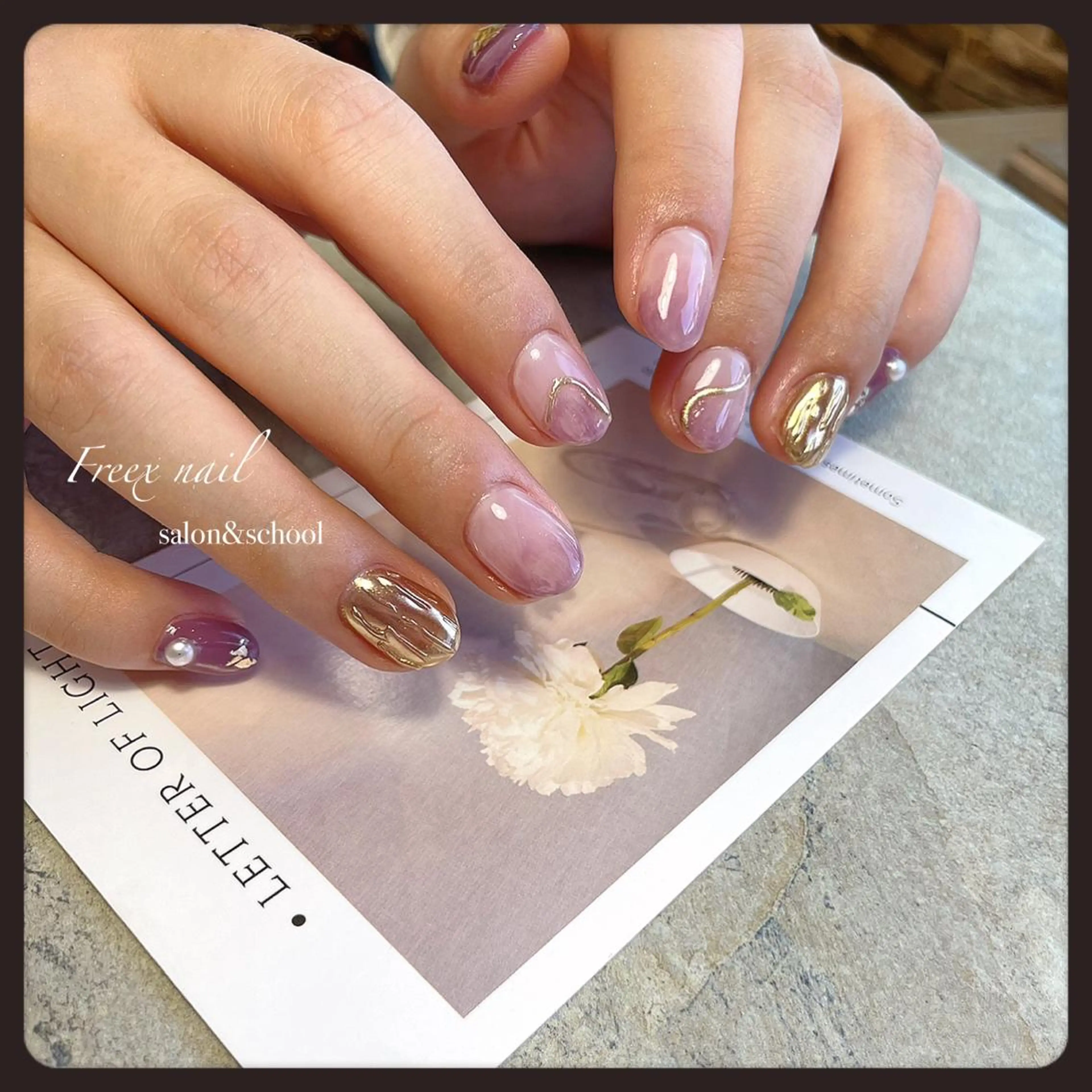 ネイル 持ち込み ハンドネイル ハンドケア freex nail /ニュアンス/個性派のネイルデザイン