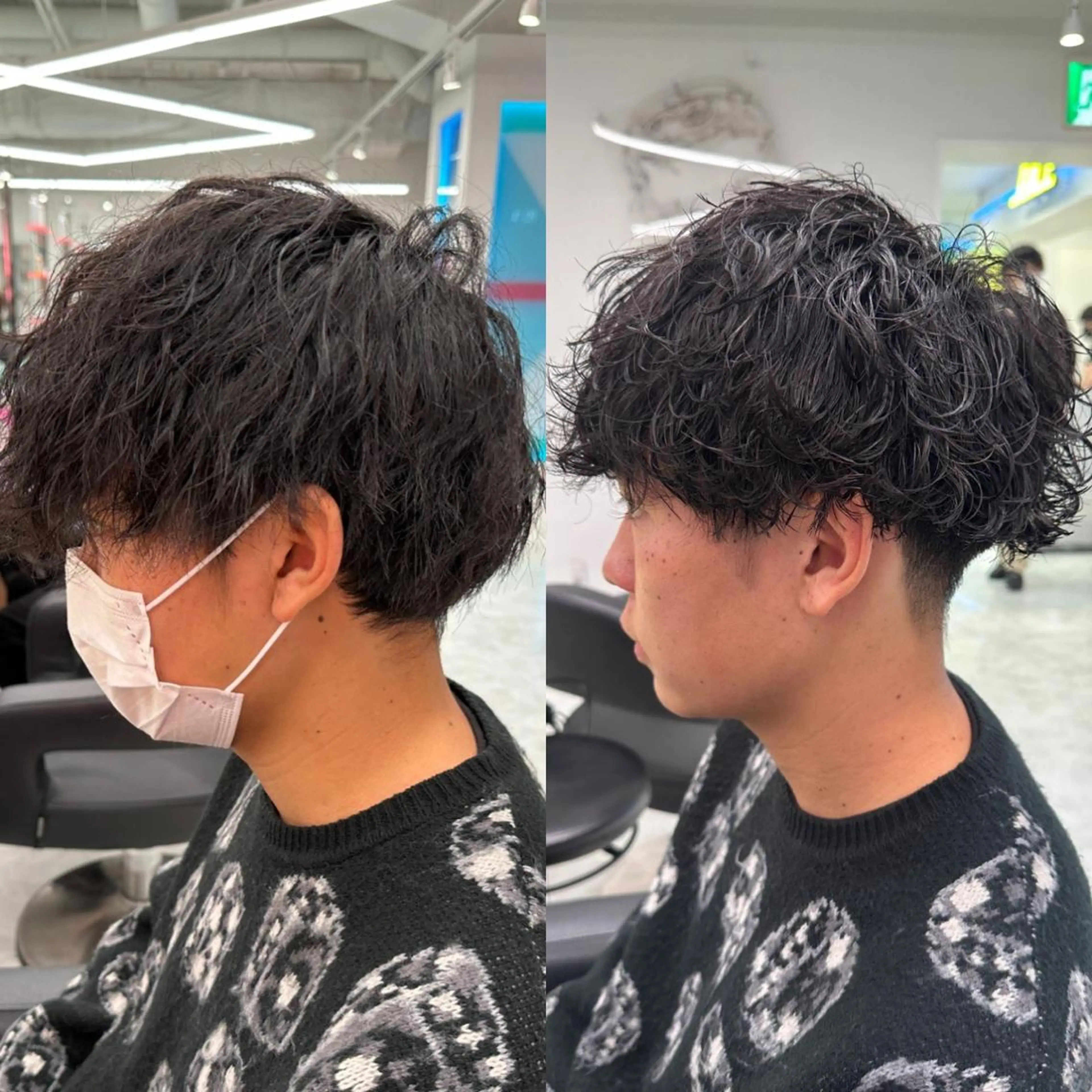 ショート カラー パーマ メンズ 【メンズサロン】 BLUCK 横浜のヘアスタイル