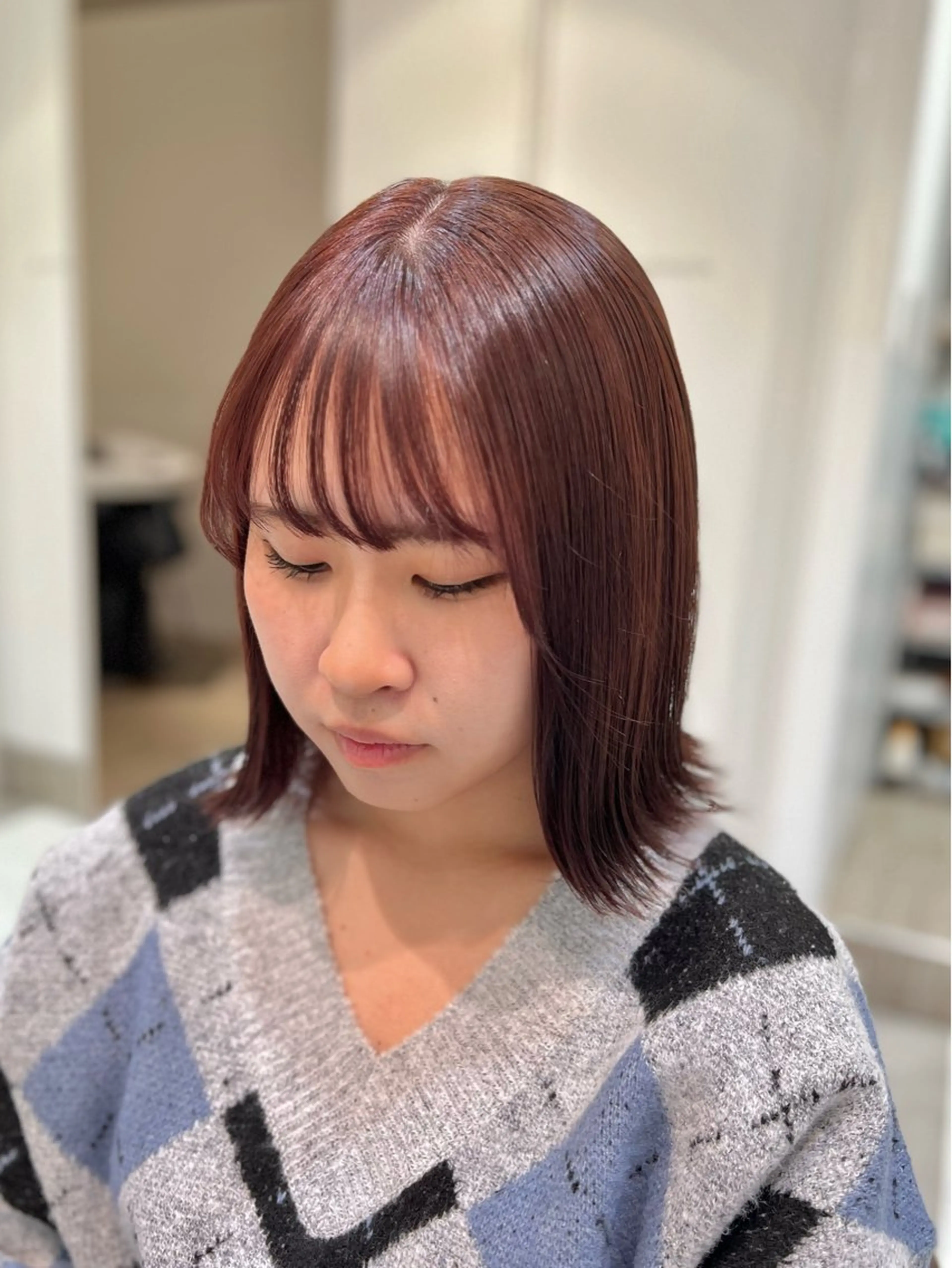 ミディアム Yuka/Aujua ソムリエ/髪質改善のヘアスタイル