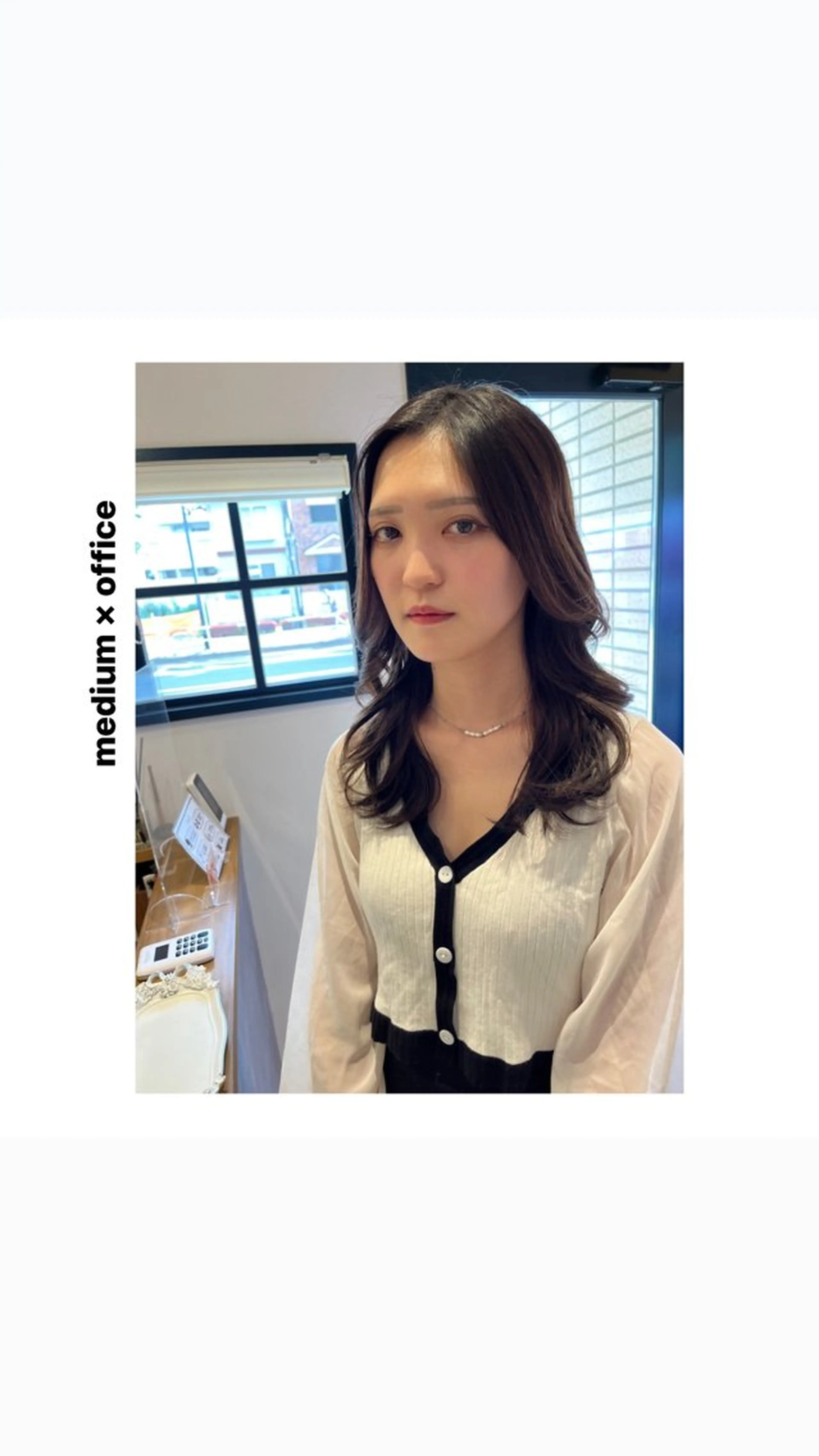 ミディアム カラー パーマ カット ヘアカラー トリートメント hiro【沿線で叶う 似合わせhair】のヘアスタイル