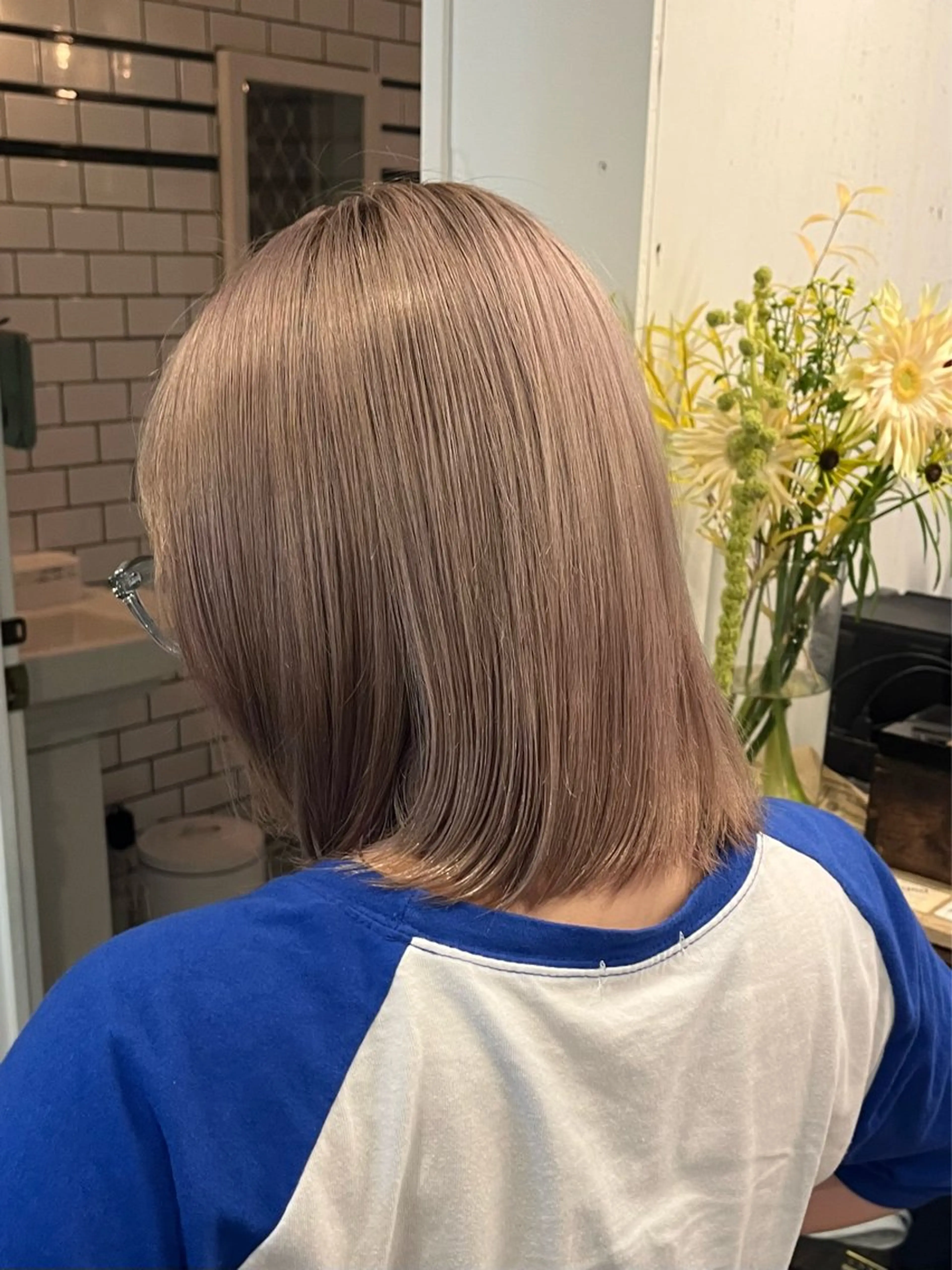 カラー ブリーチなし/透明感 /ショート/大世のヘアスタイル