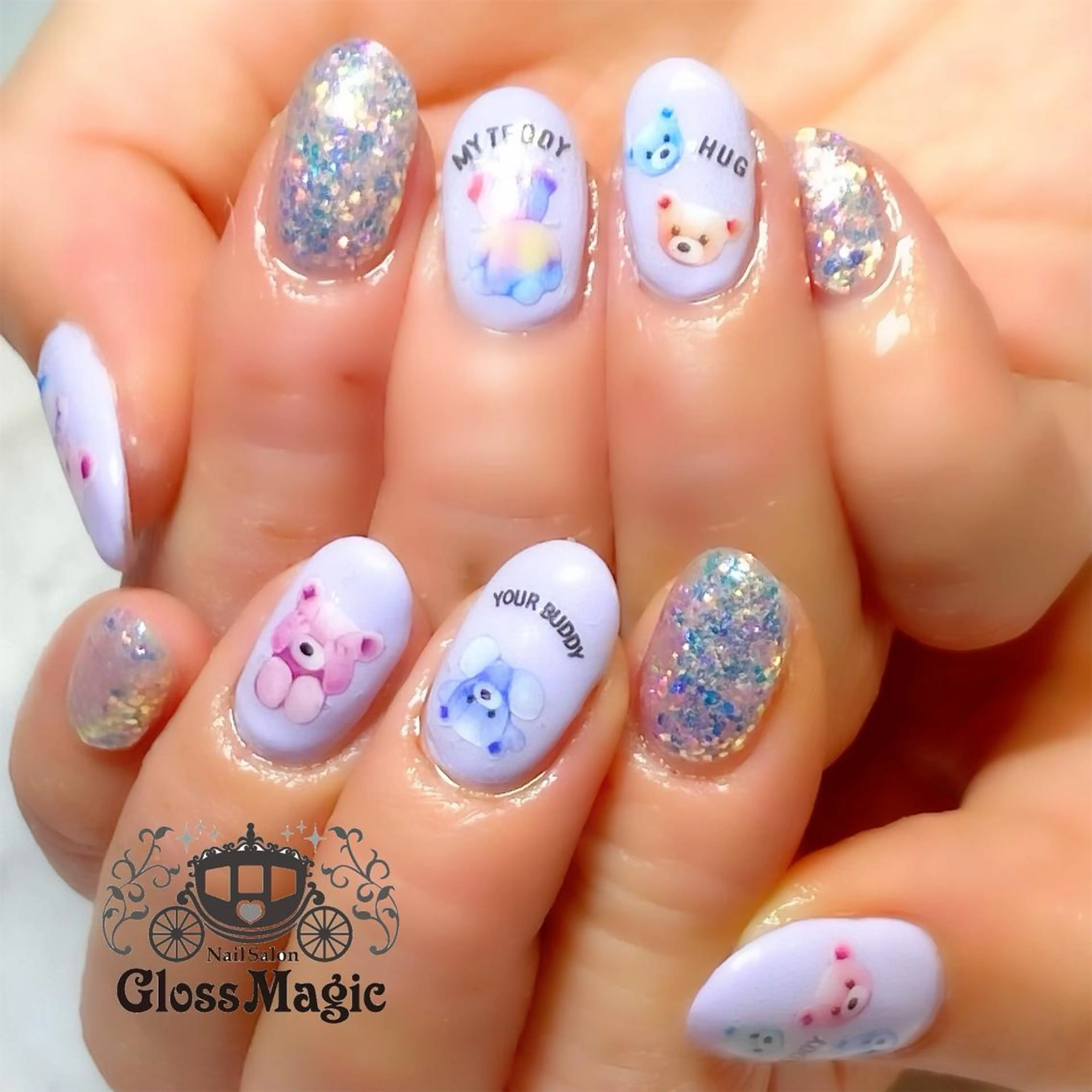 ショート ハンドネイル あ きのネイルデザイン