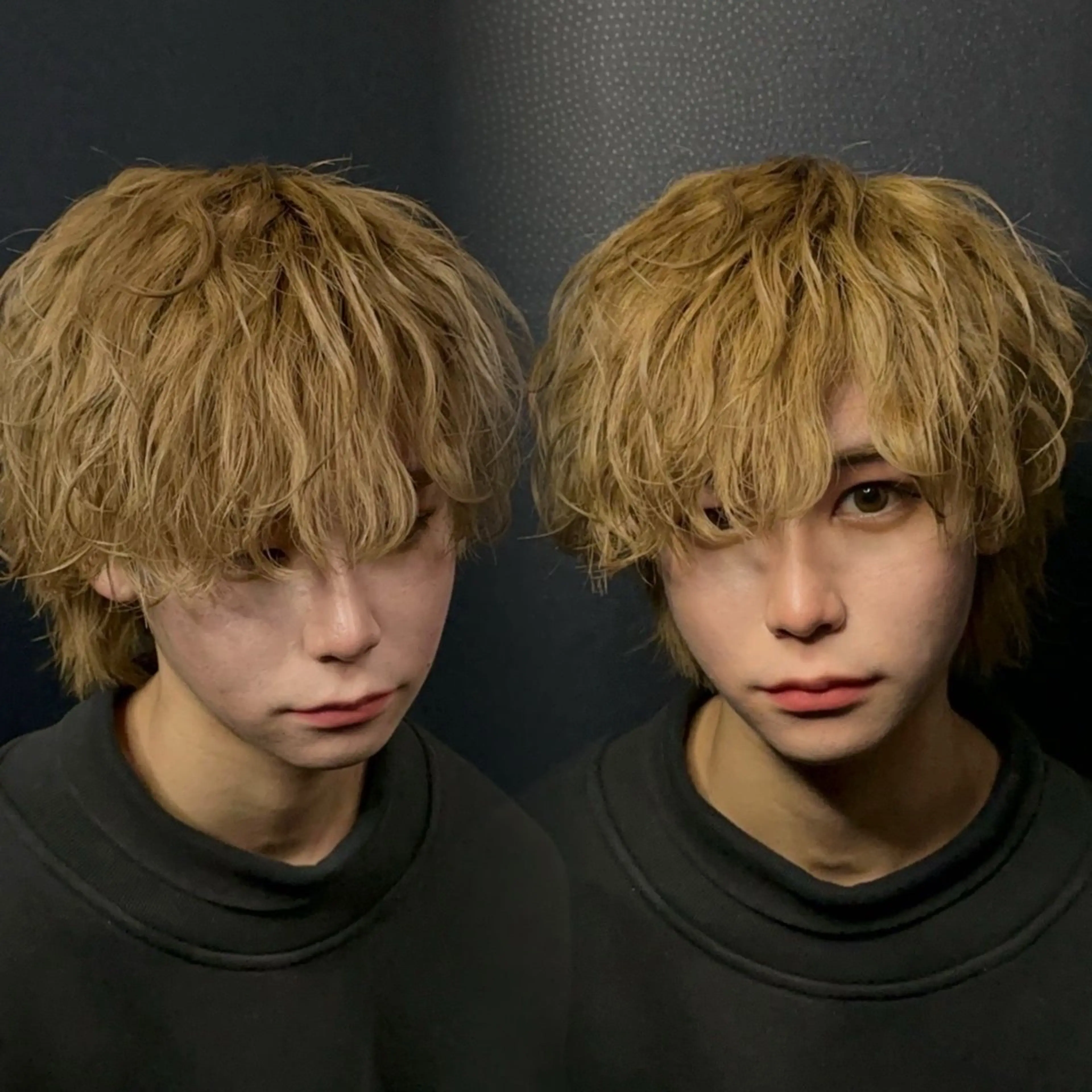 カラー パーマ メンズ ベージュカラー ミルクティーベージュ カット ヘアカラー 札幌美容室 /光👑のヘアスタイル