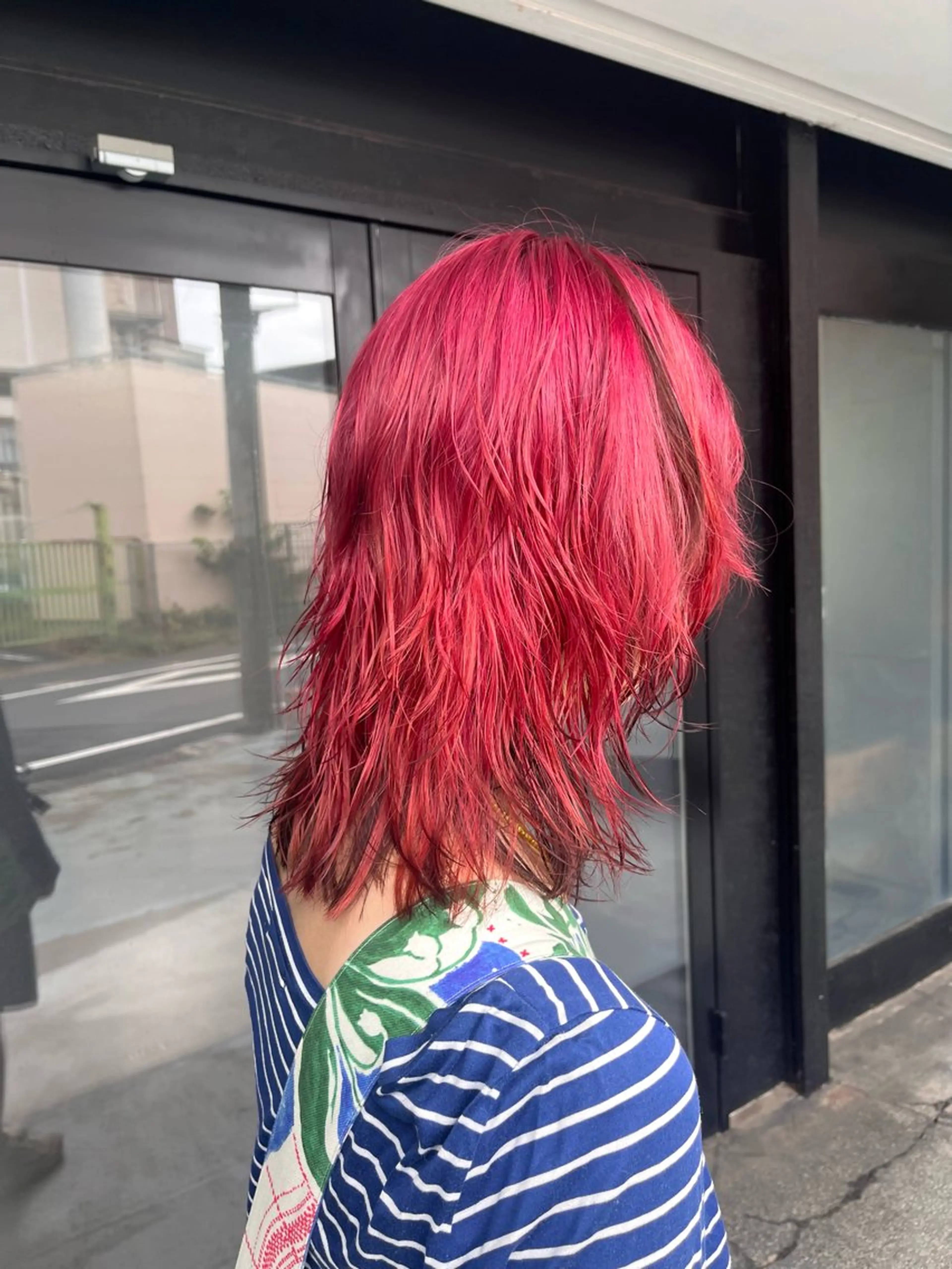 カラー パーマ ブラウンカラー ピンクカラー レッドカラー ヘアカラー 透明感カラー/パーマ 🌀アオノのヘアスタイル