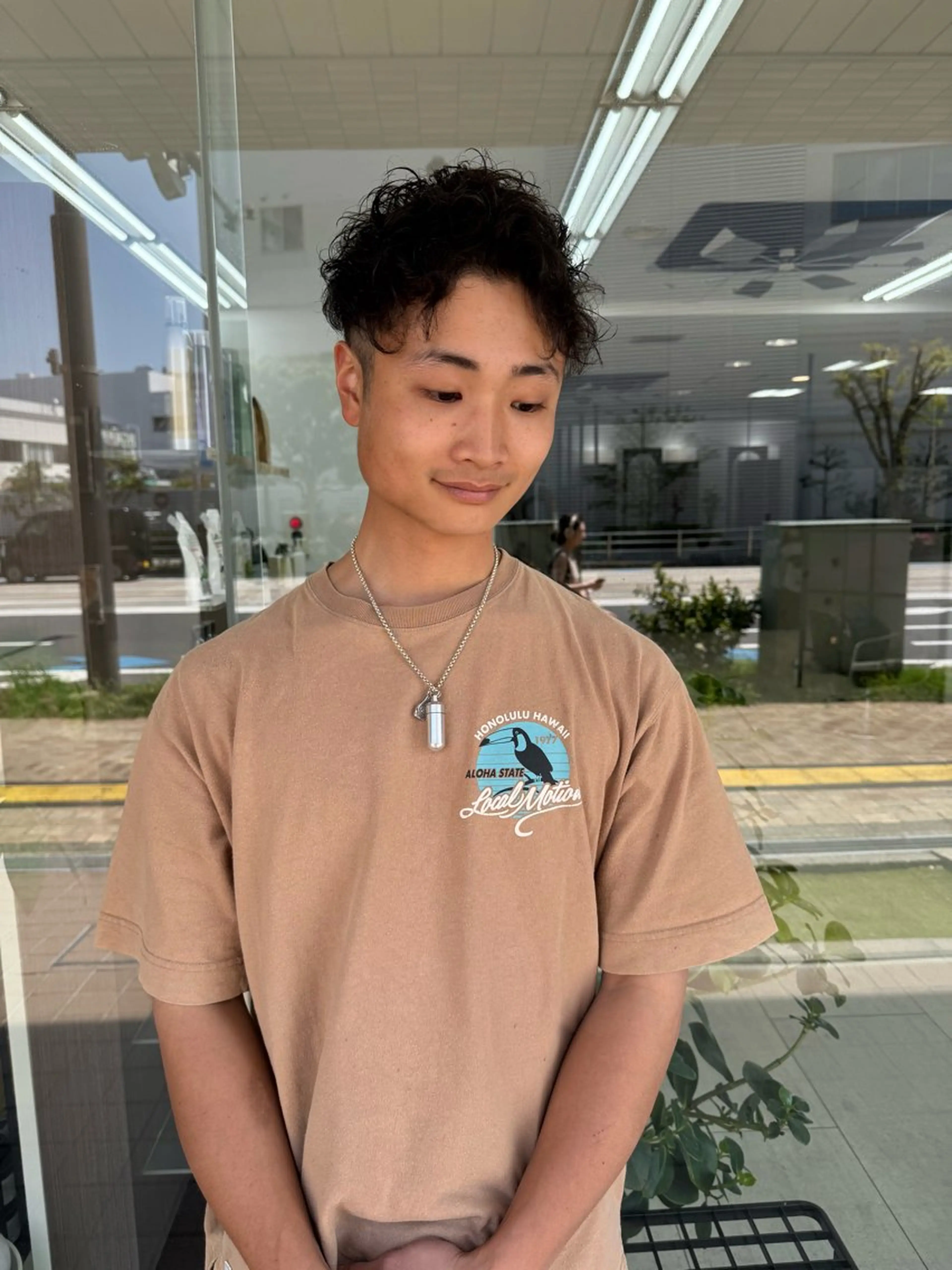 ショート パーマ メンズ アップバング メンズパーマ ショートヘア カット パーマ メンズパーマの達人 / タカシマダイスケのヘアスタイル