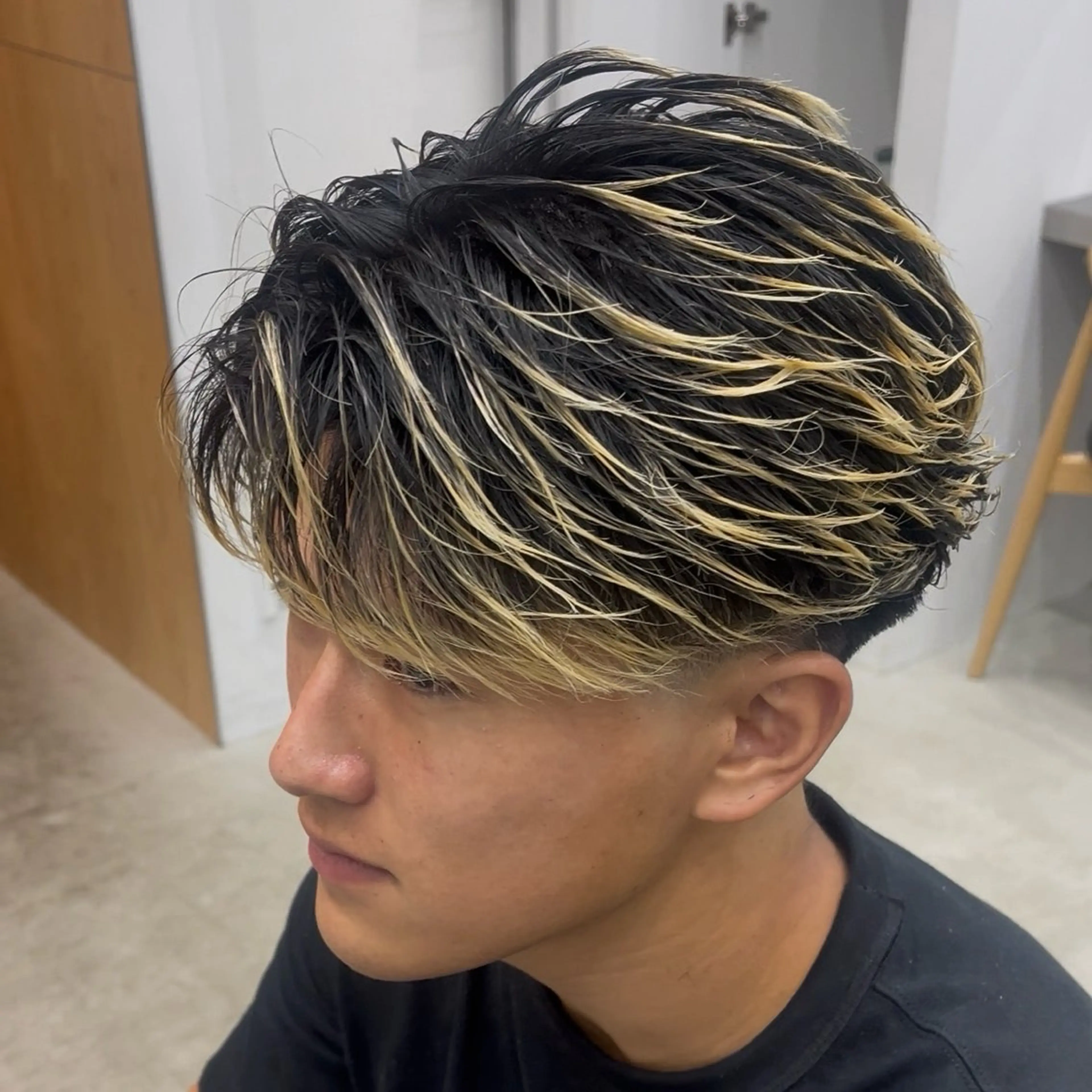 パーマ メンズ カット パーマ 夏果⭐︎fifth 天神 海外風パーマのヘアスタイル