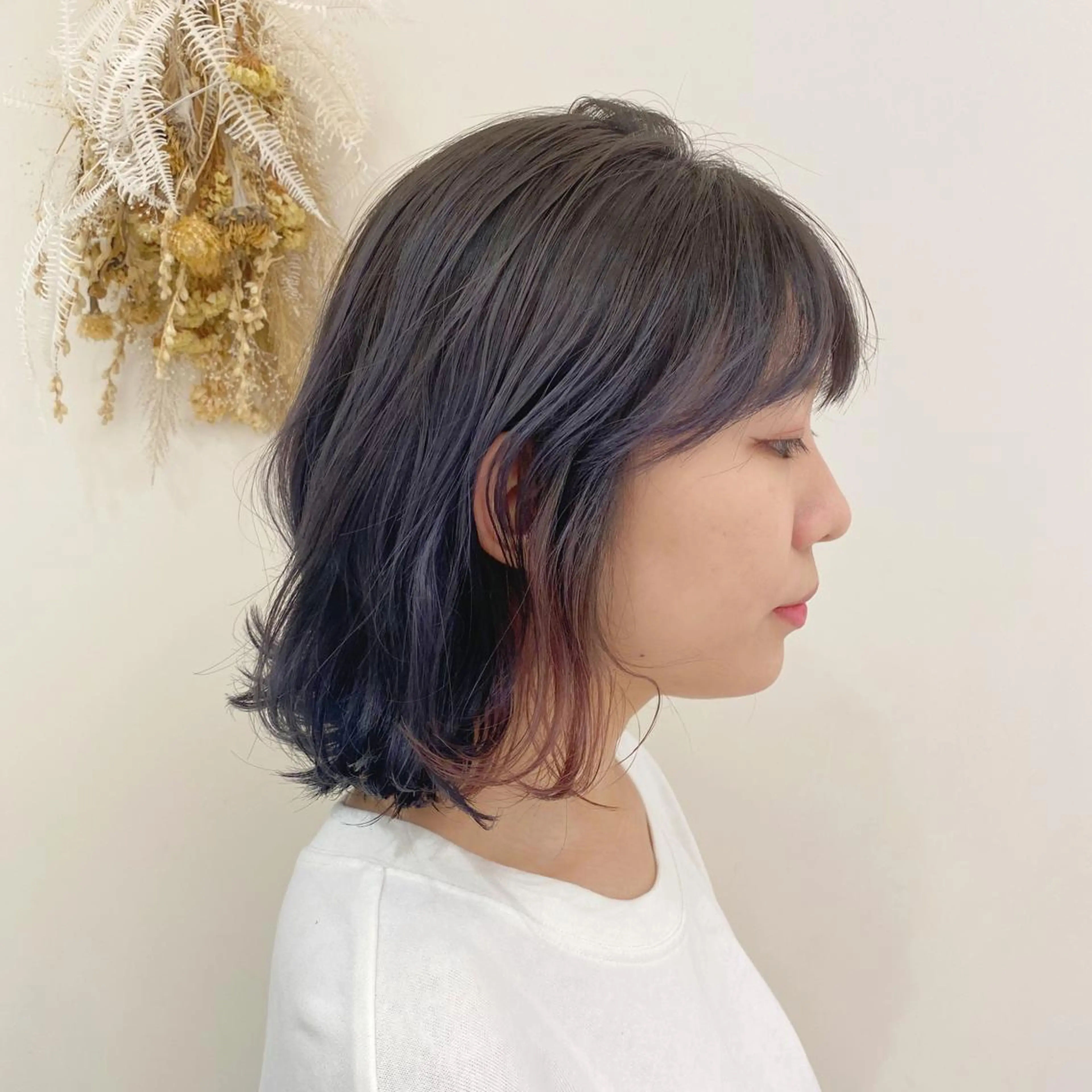 ミディアム カラー 【髪質改善】 梅田　聡のヘアスタイル