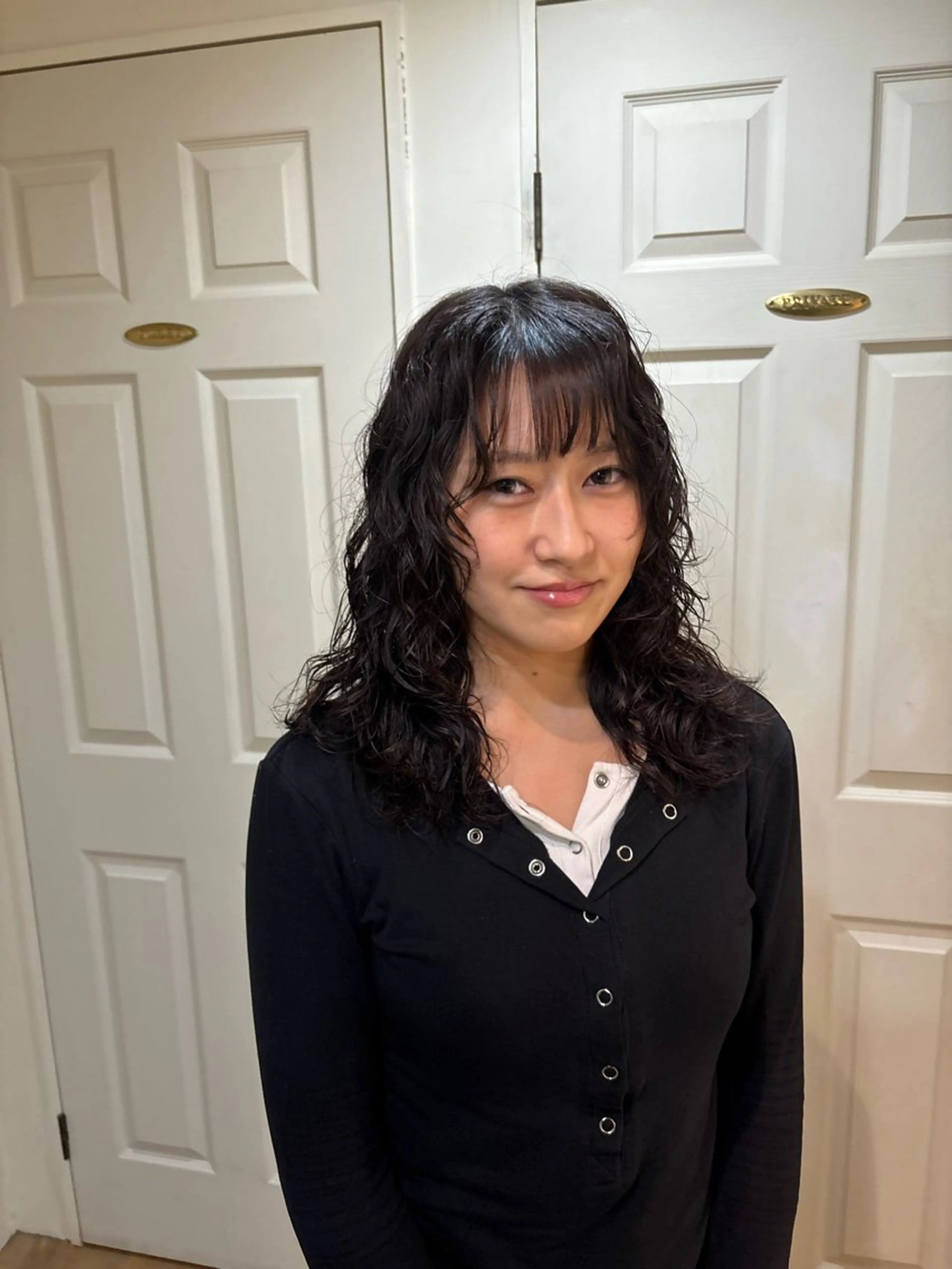 セミロング パーマ カット パーマ kaito パーマ募集！🔵のヘアスタイル