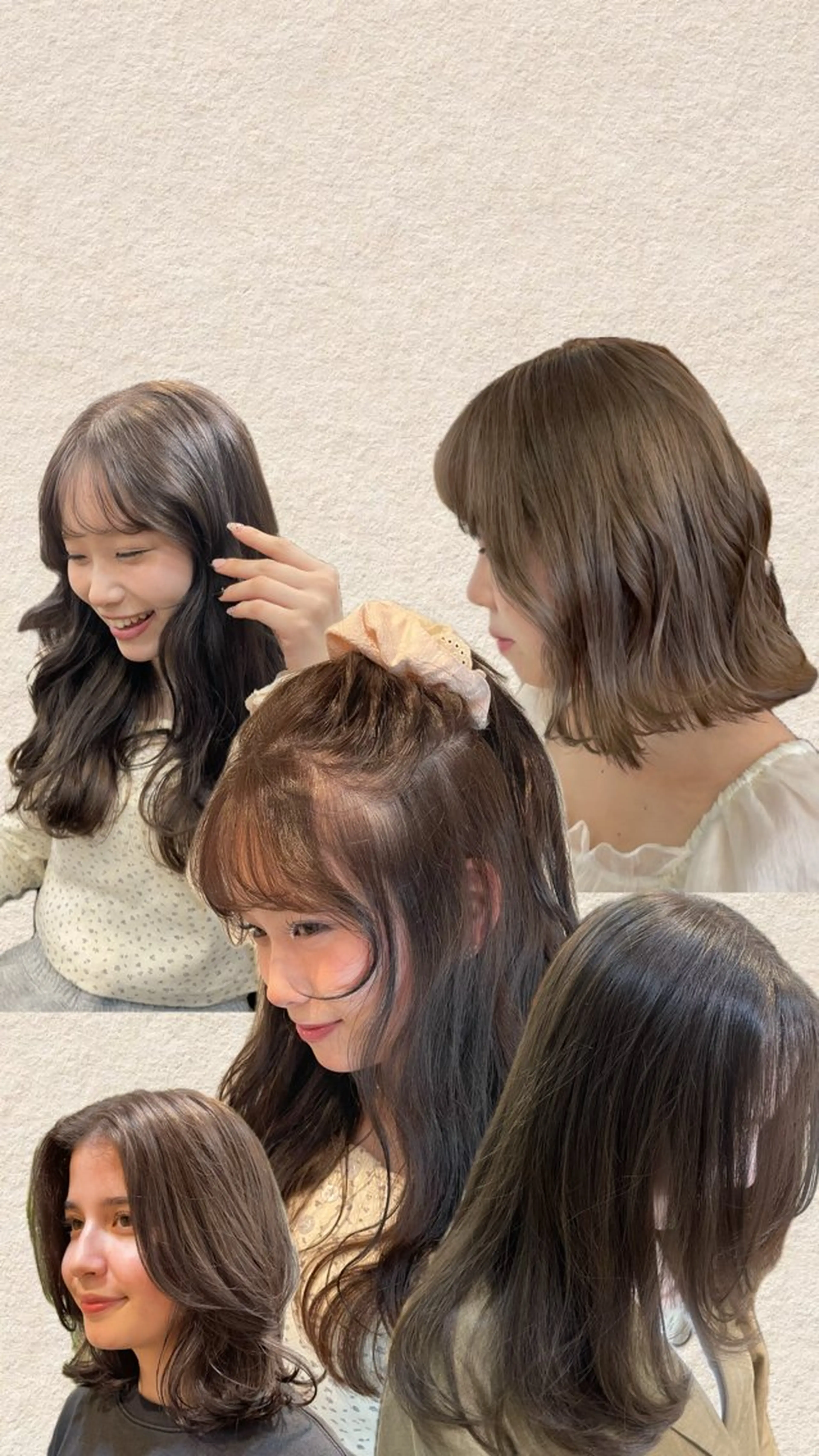 セミロング 久我 彩音のヘアスタイル