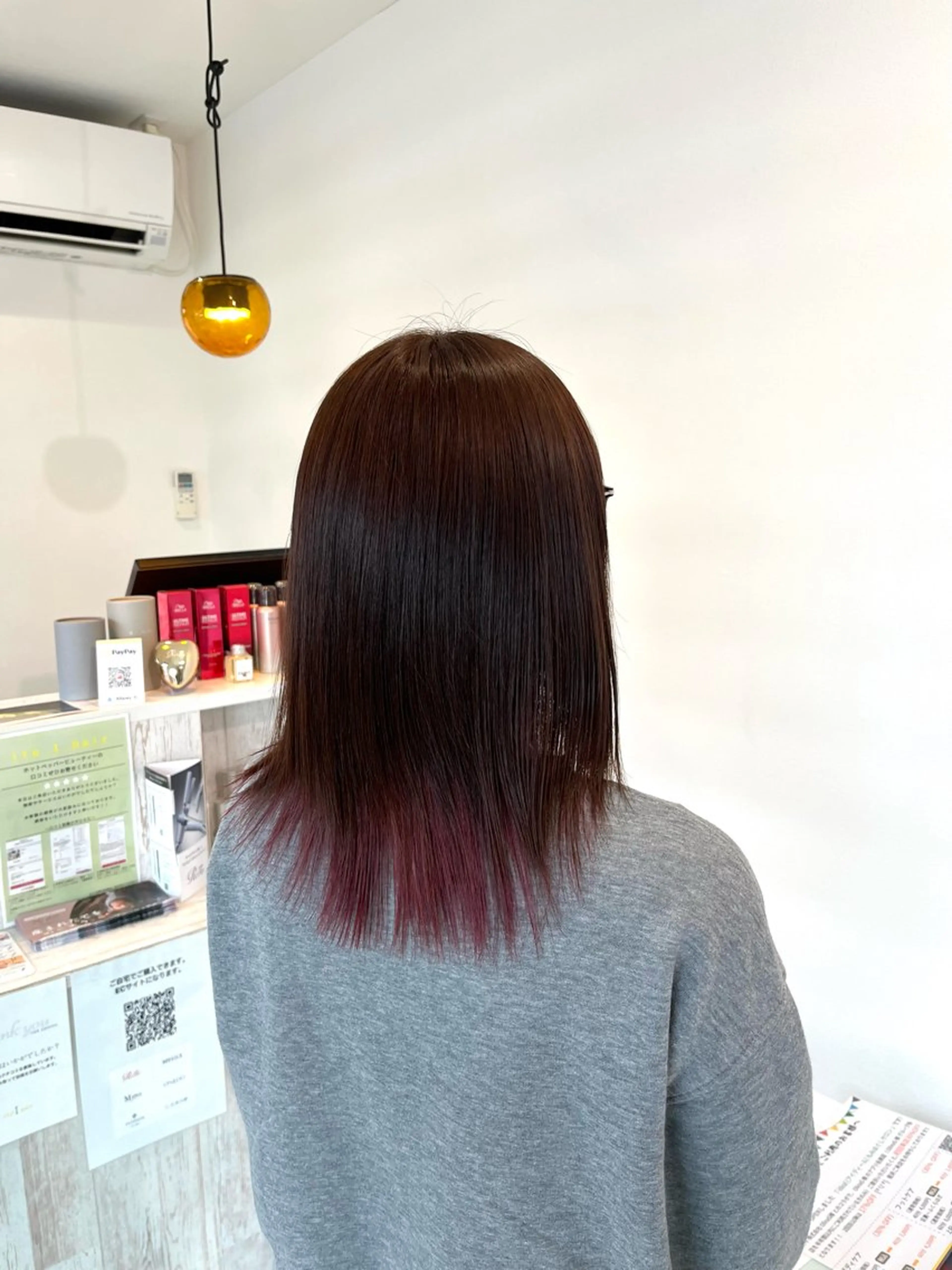ミディアム カラー イロアイヘアー Renのヘアスタイル