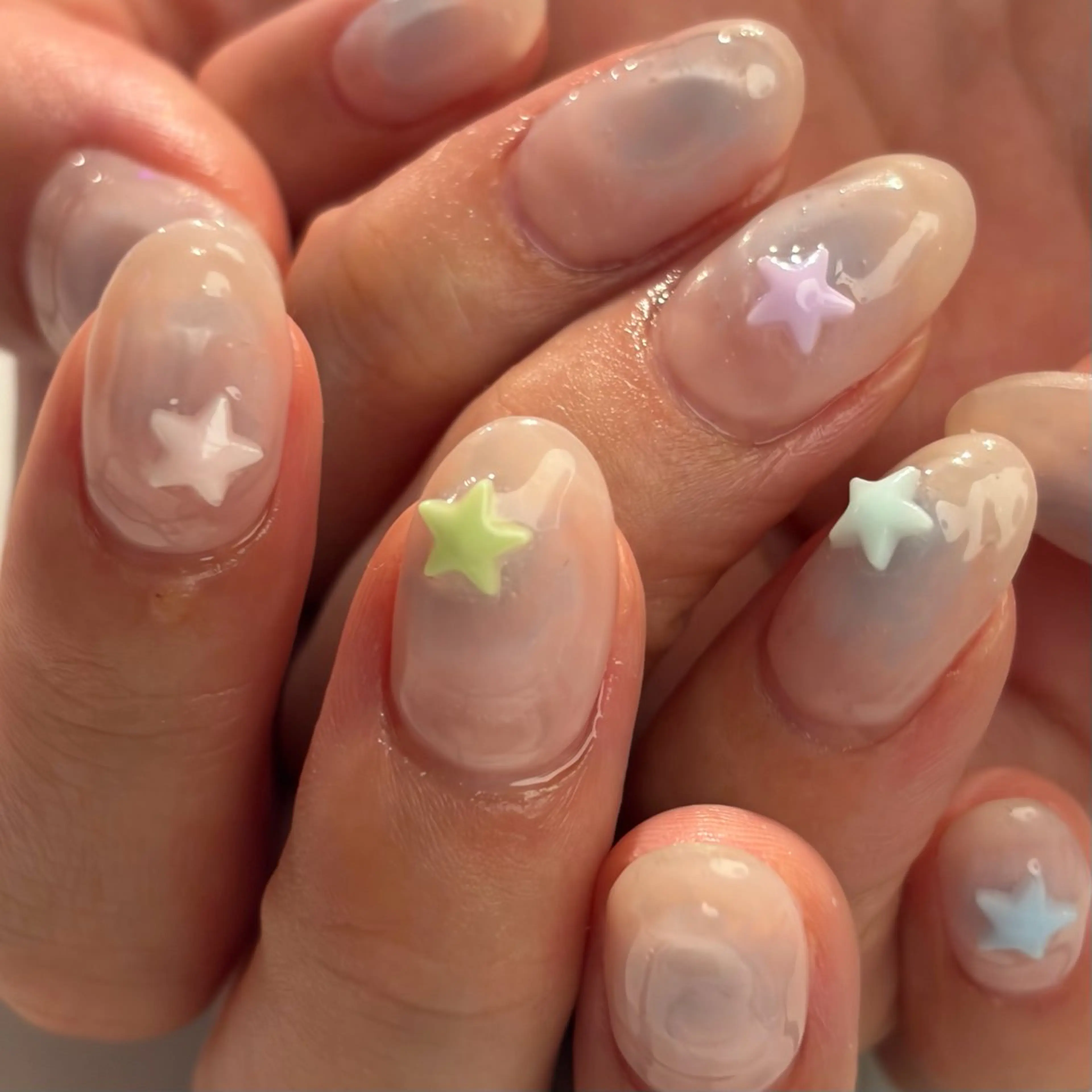 ネイル ハンドネイル ももJr.JELLO 🍑表参道NAILのネイルデザイン