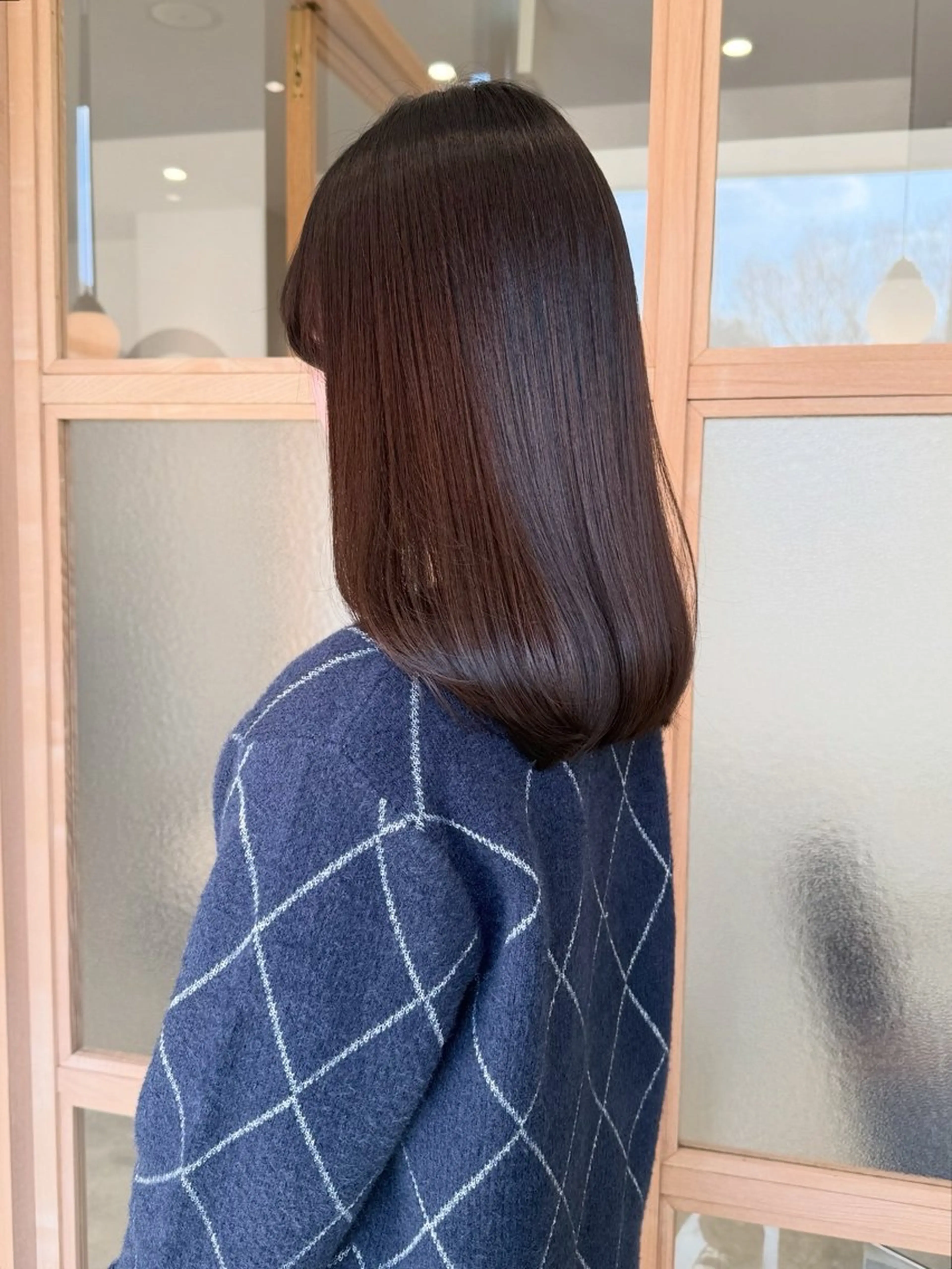 ミディアム カット ヘアカラー トリートメント 𓍯柔らかhair 𓍯 yukinoのヘアスタイル