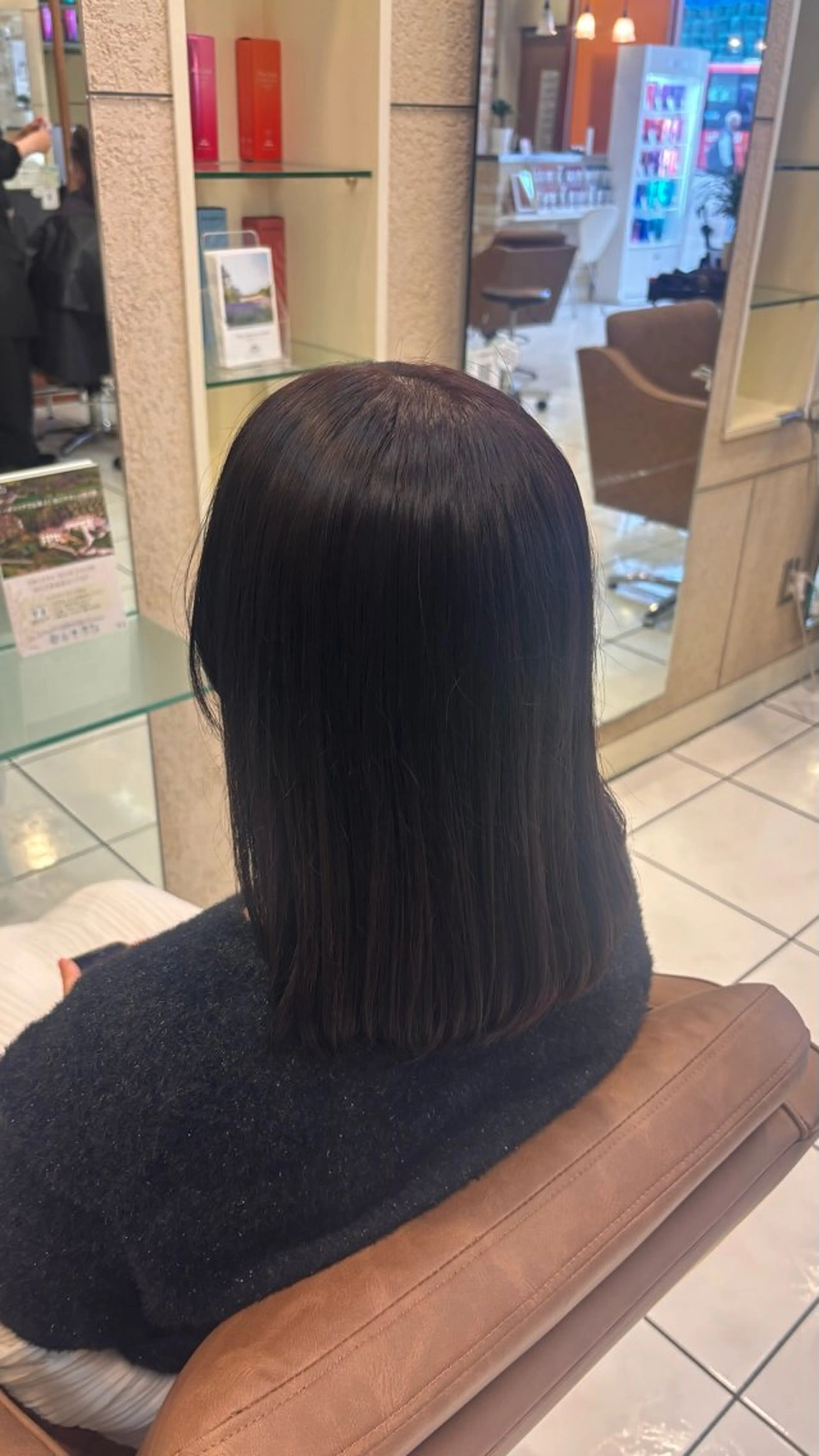 ミディアム カラー ヘアカラー トリートメント 艶カラー  髪質改善 🍓苺奈のヘアスタイル