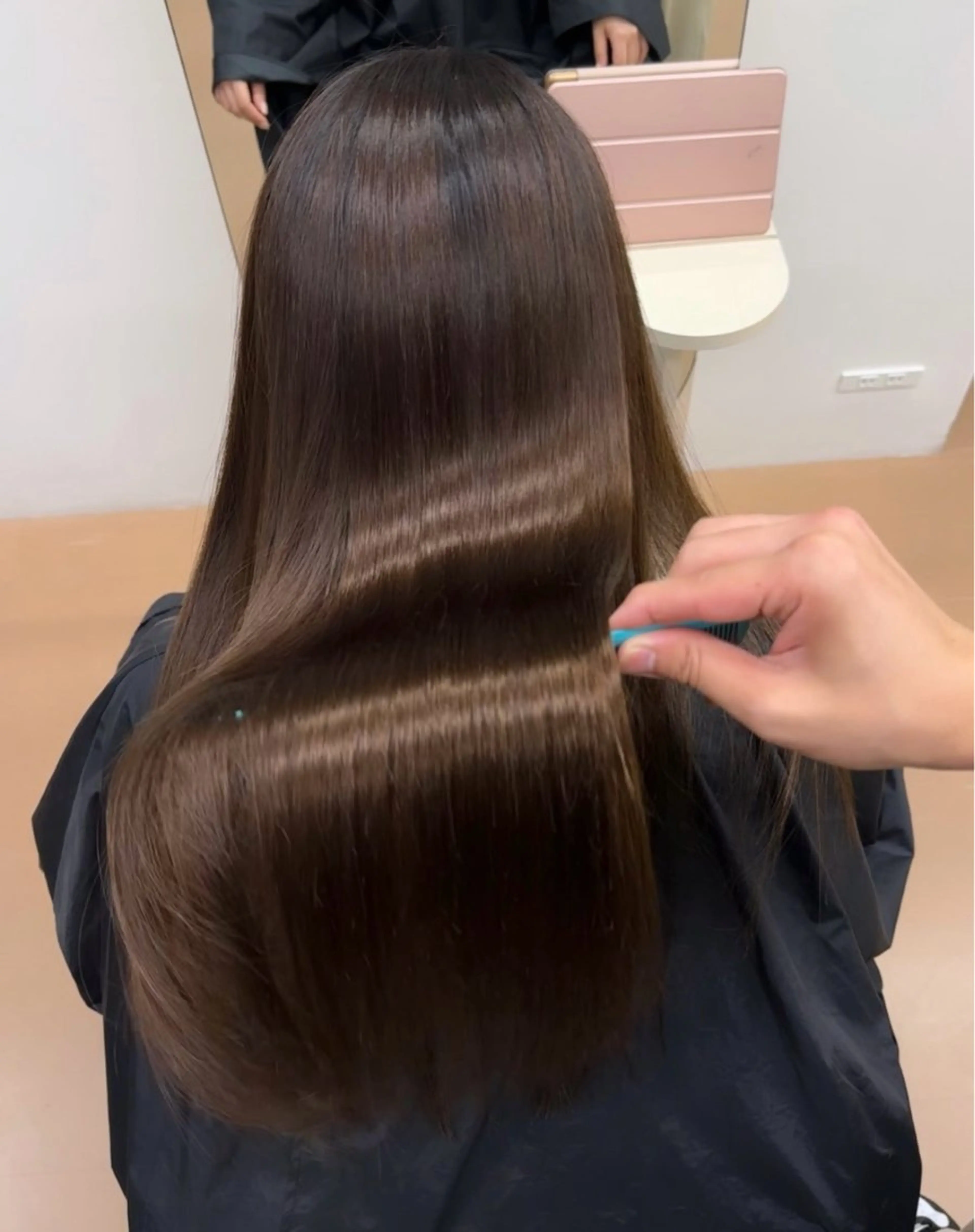 ロング カット 海外ヘア/美髪矯正 海外レイヤー/ヒラキのヘアスタイル