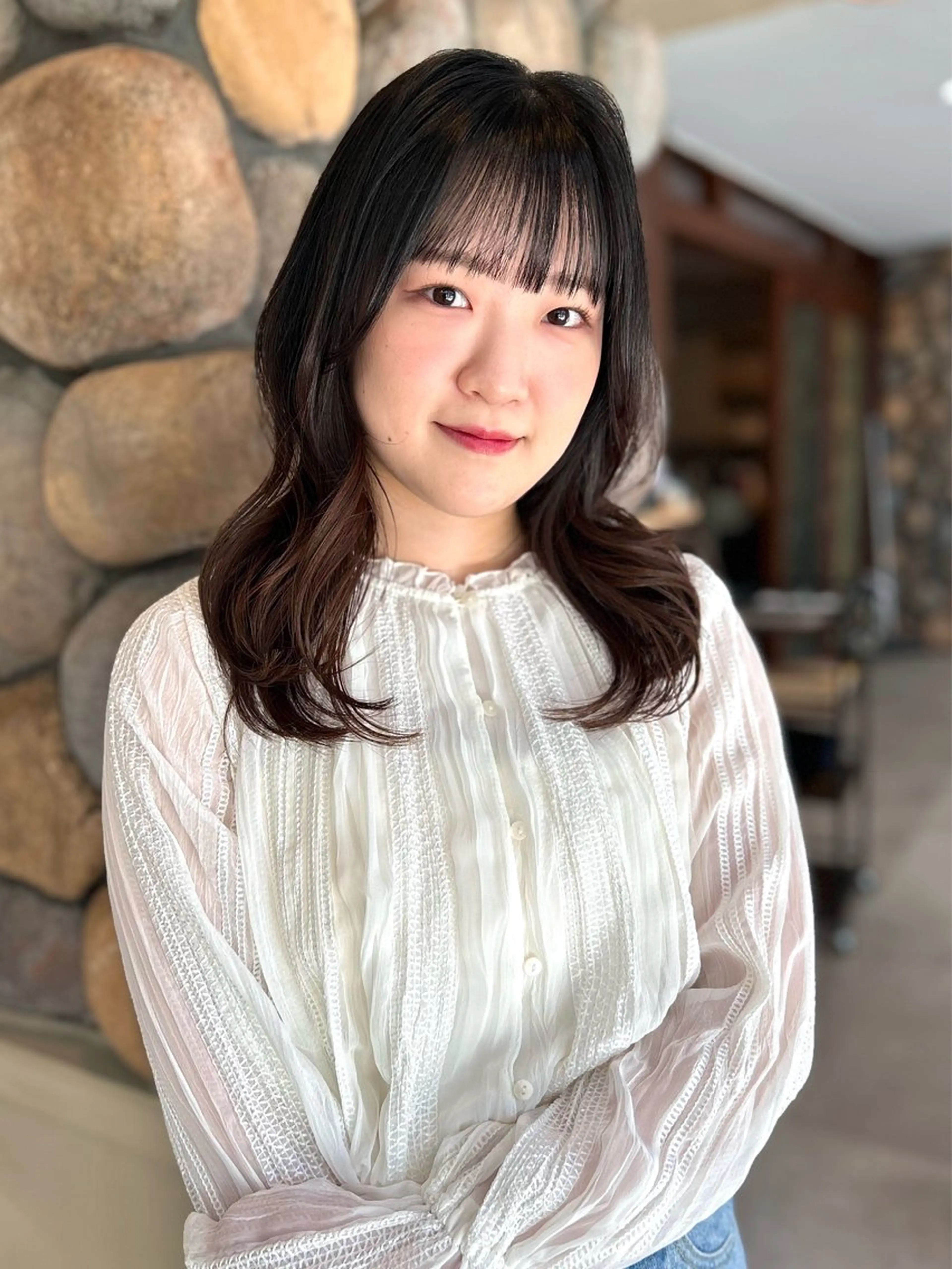 ロング カラー カット Loa misakiのヘアスタイル