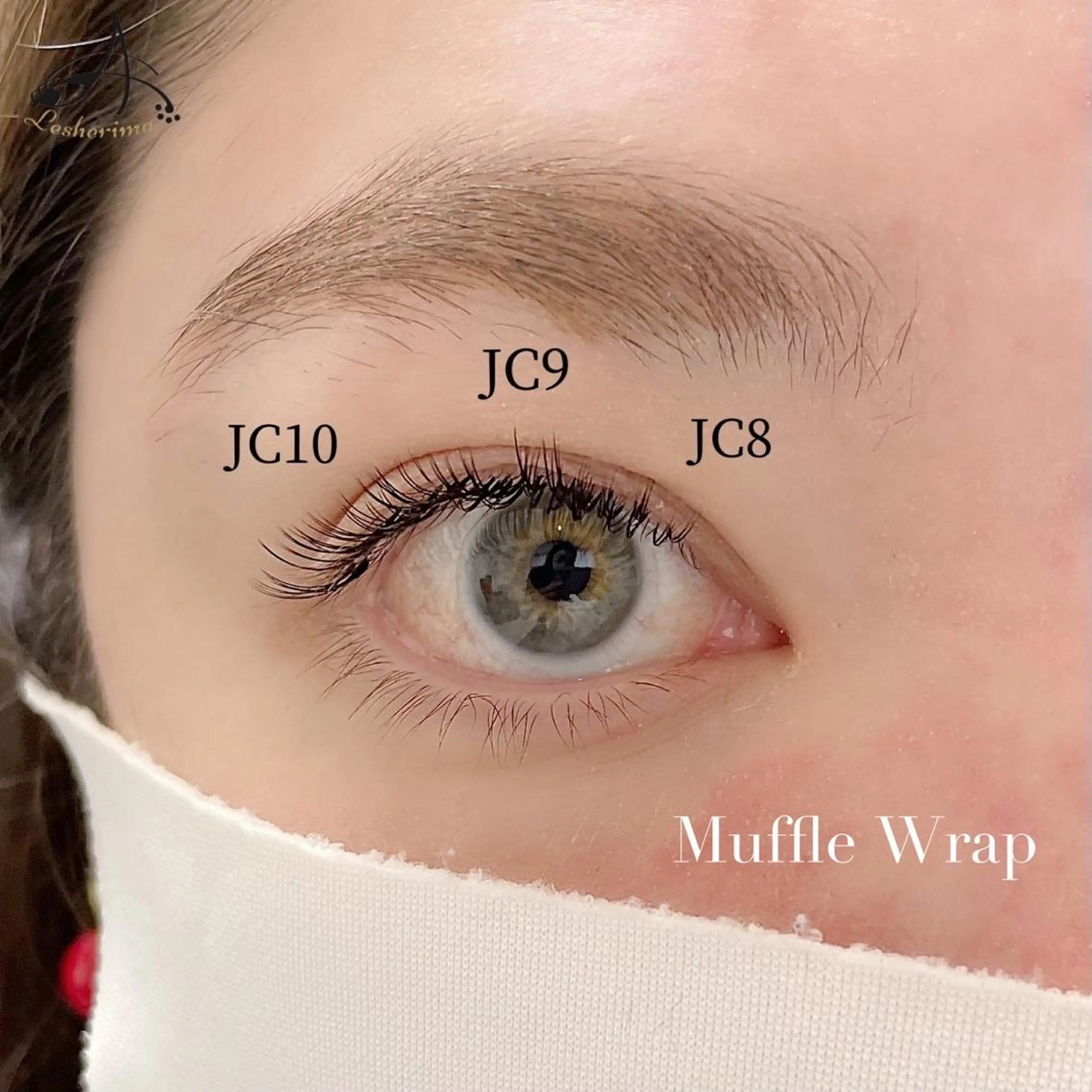 マツエク・マツパ フラットラッシュ Lesherima 【mina】のマツエク・マツパデザイン