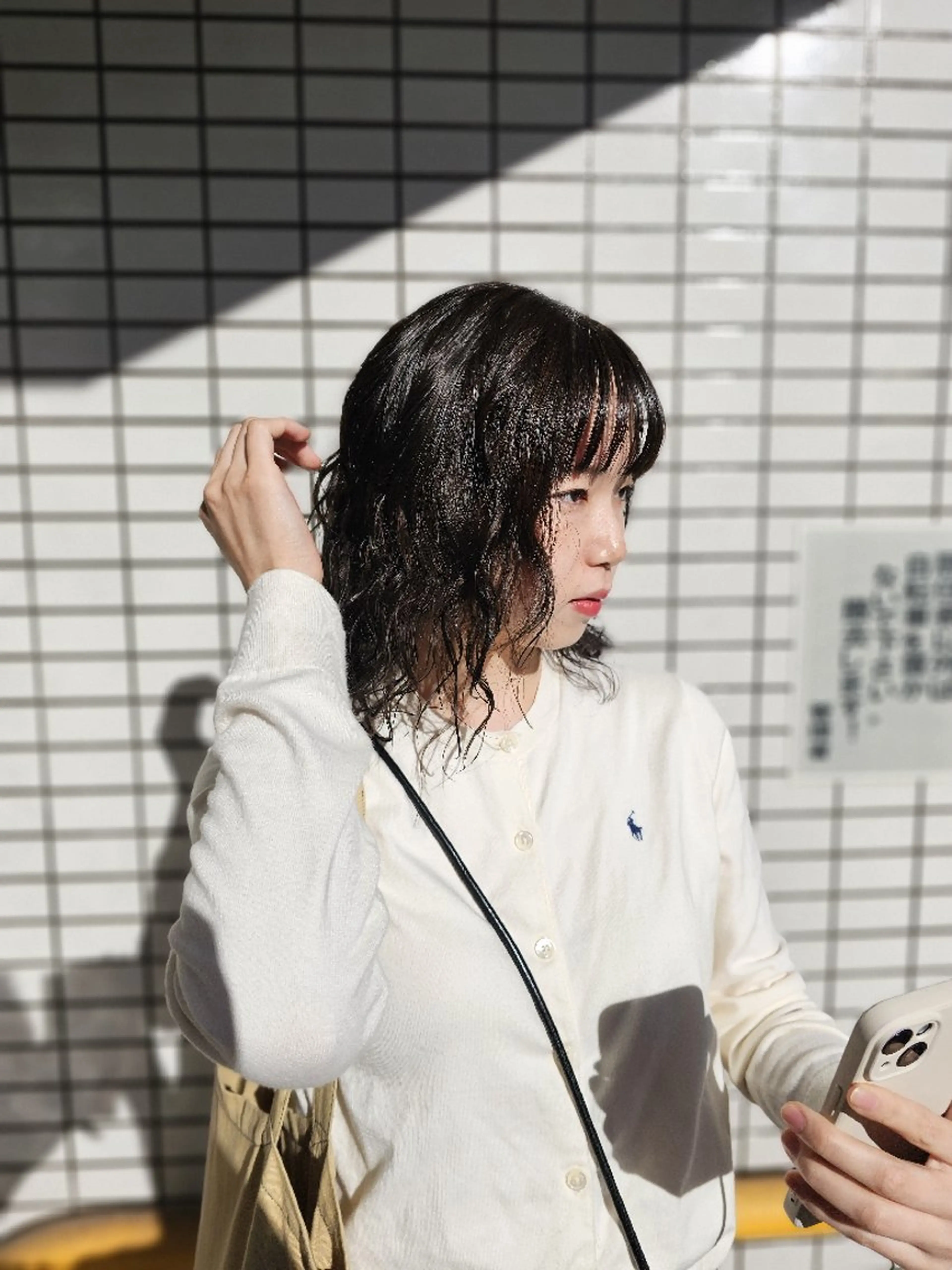 ミディアム パーマ OMA カタギシのヘアスタイル