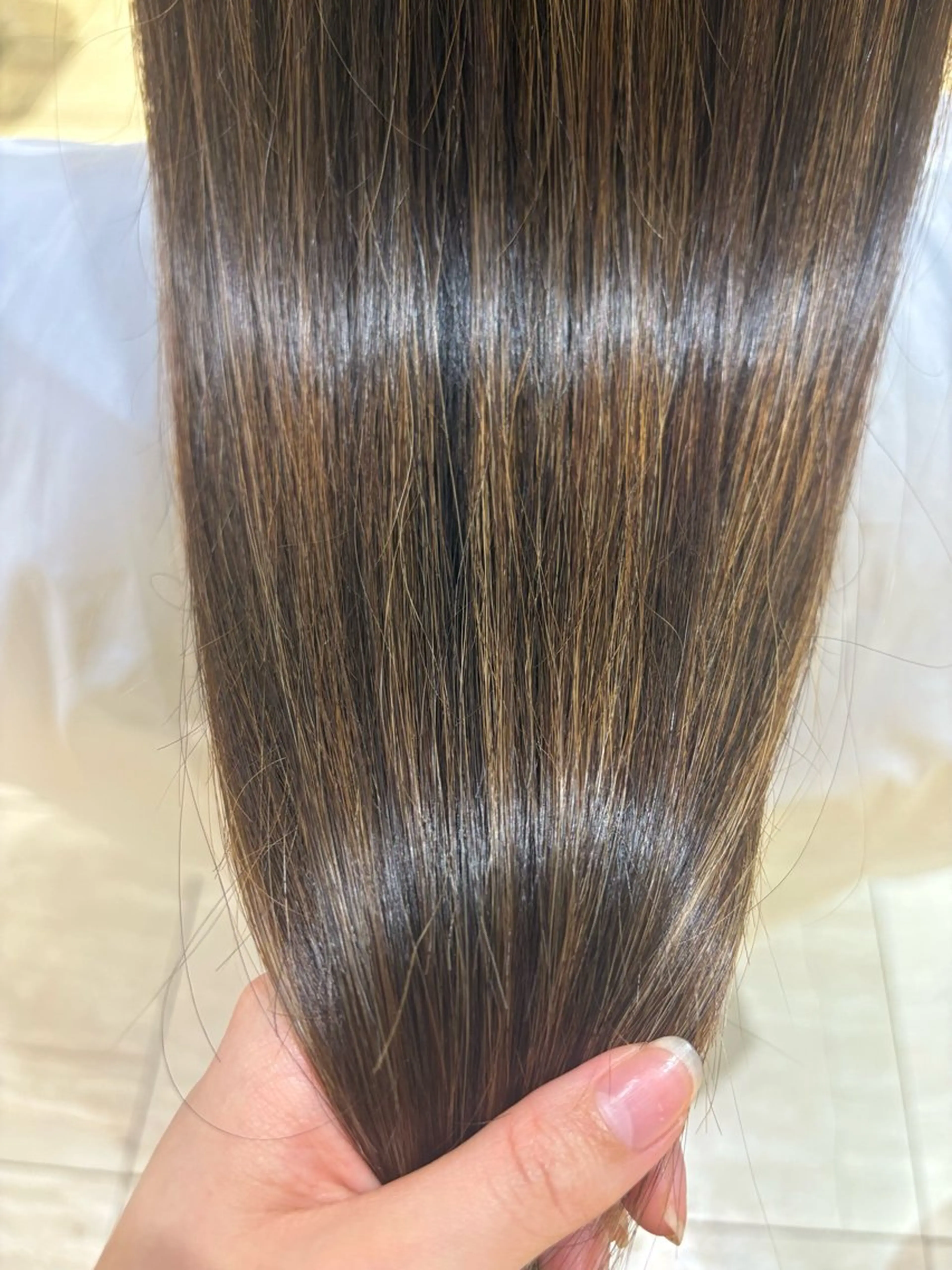 ロング トリートメント 酸熱トリートメント トリートメント JEAN CLAUDE BIGUINE 横浜ベイクォーター店所属・Koharu 髪質改善カラーのヘアスタイル