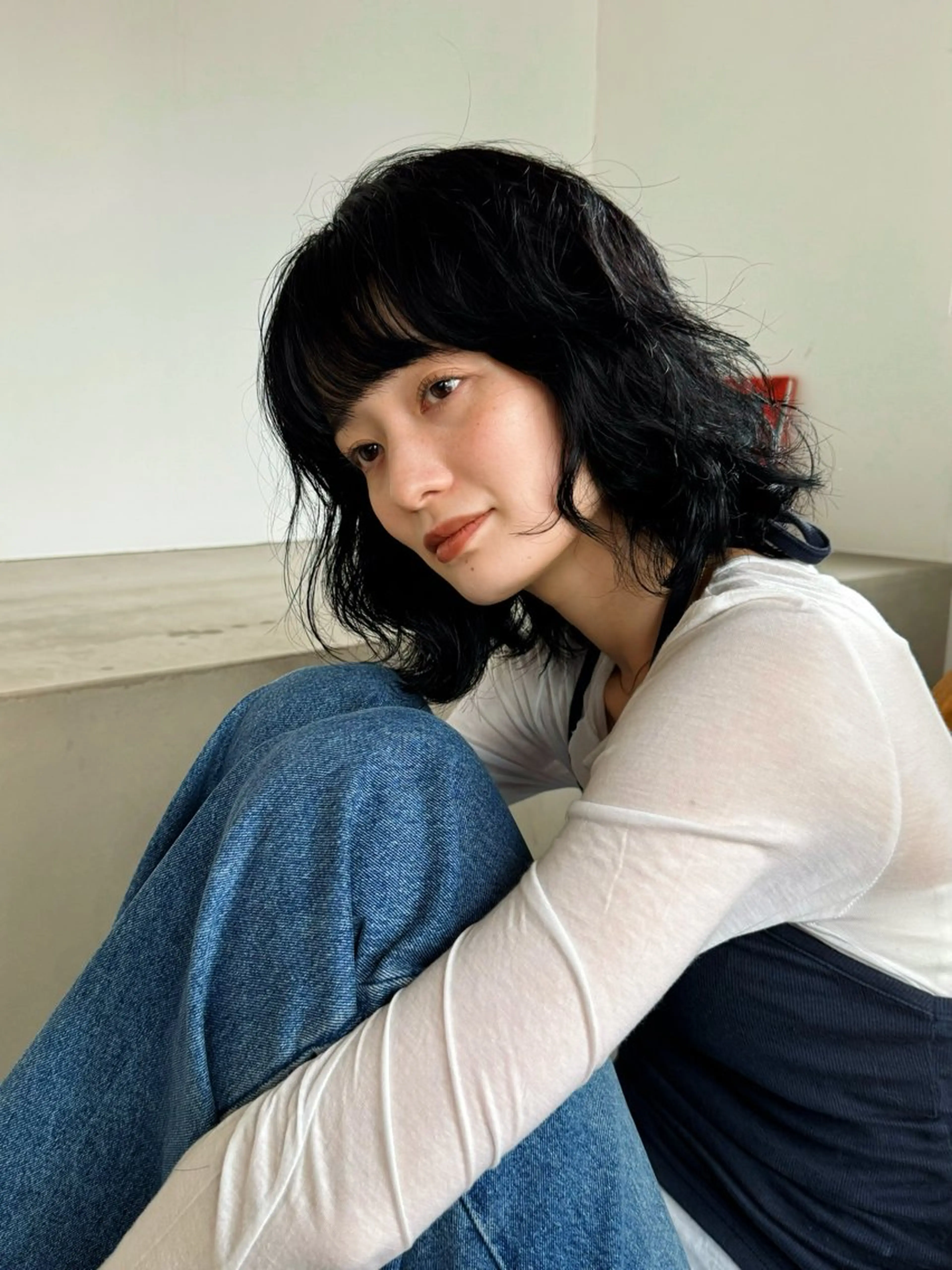 ミディアム パーマ ミディアムパーマ ボブ ニュアンスパーマ カット パーマ トリートメント パーマ/パーマ落とし 【Kouta】のヘアスタイル