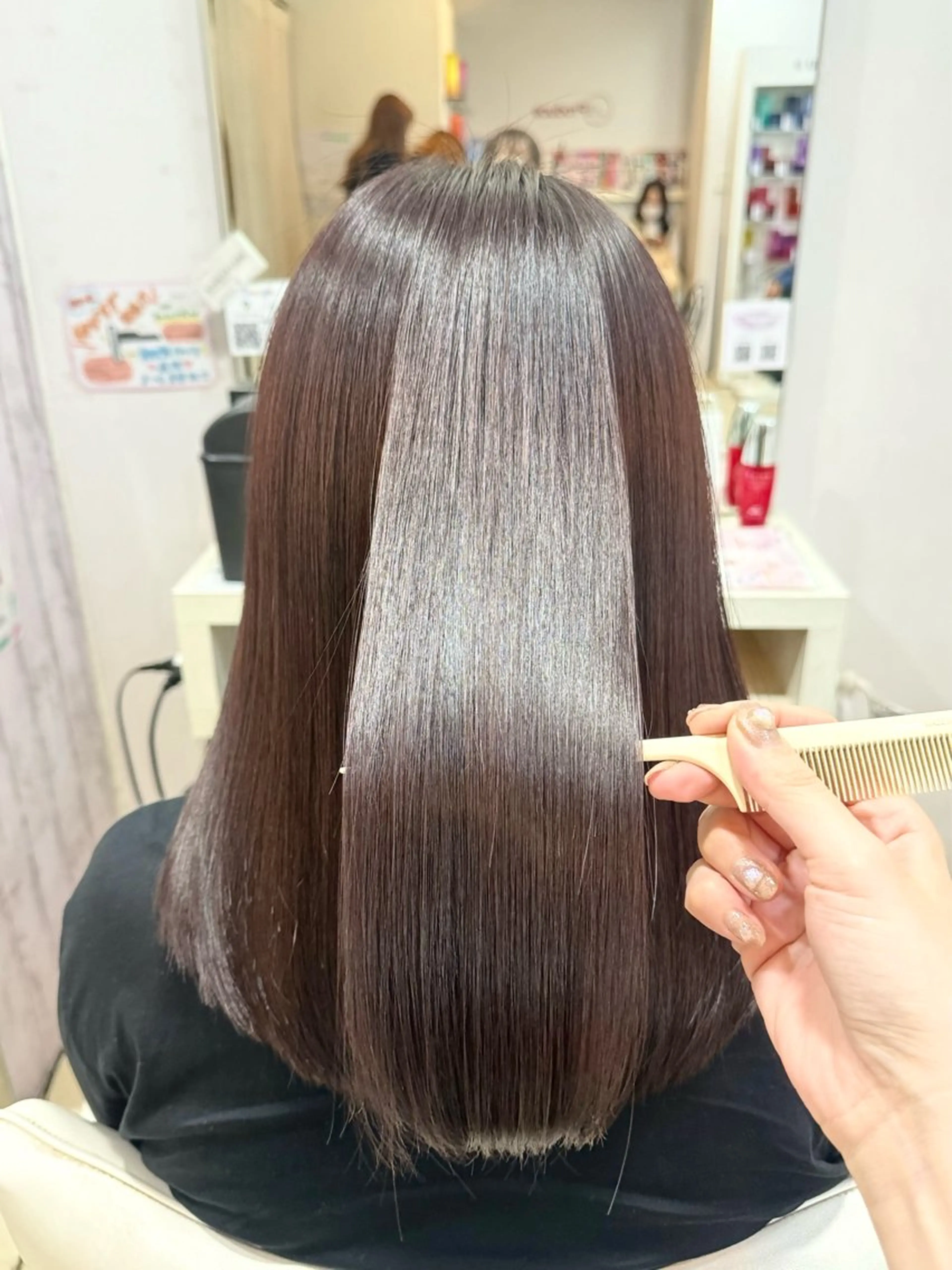 ミディアム カット 縮毛矯正 💎髪質改善特化/ 町田莉彩💎のヘアスタイル