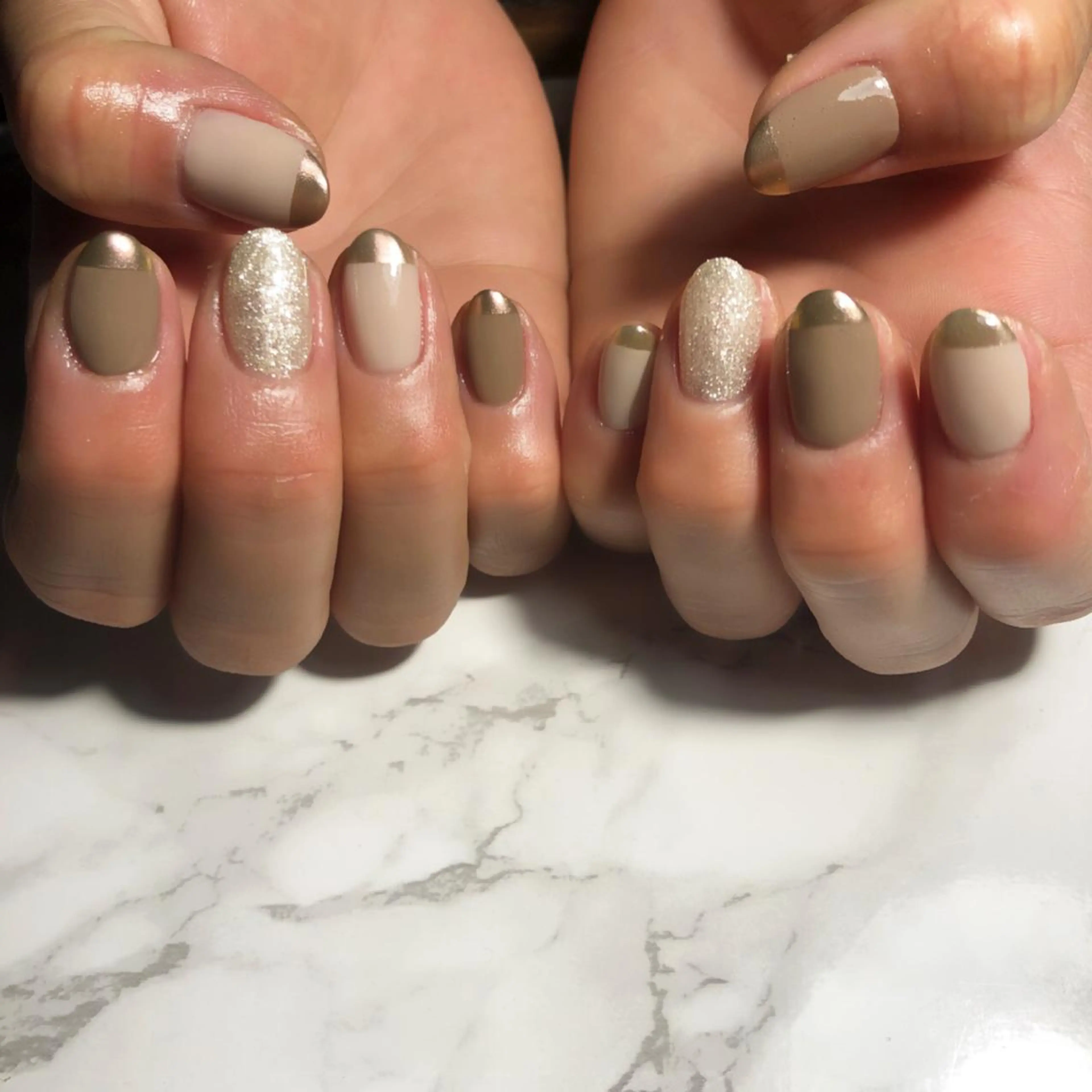 ネイル グラデーション ミラーネイル ハンドネイル Nail salon Museのネイルデザイン