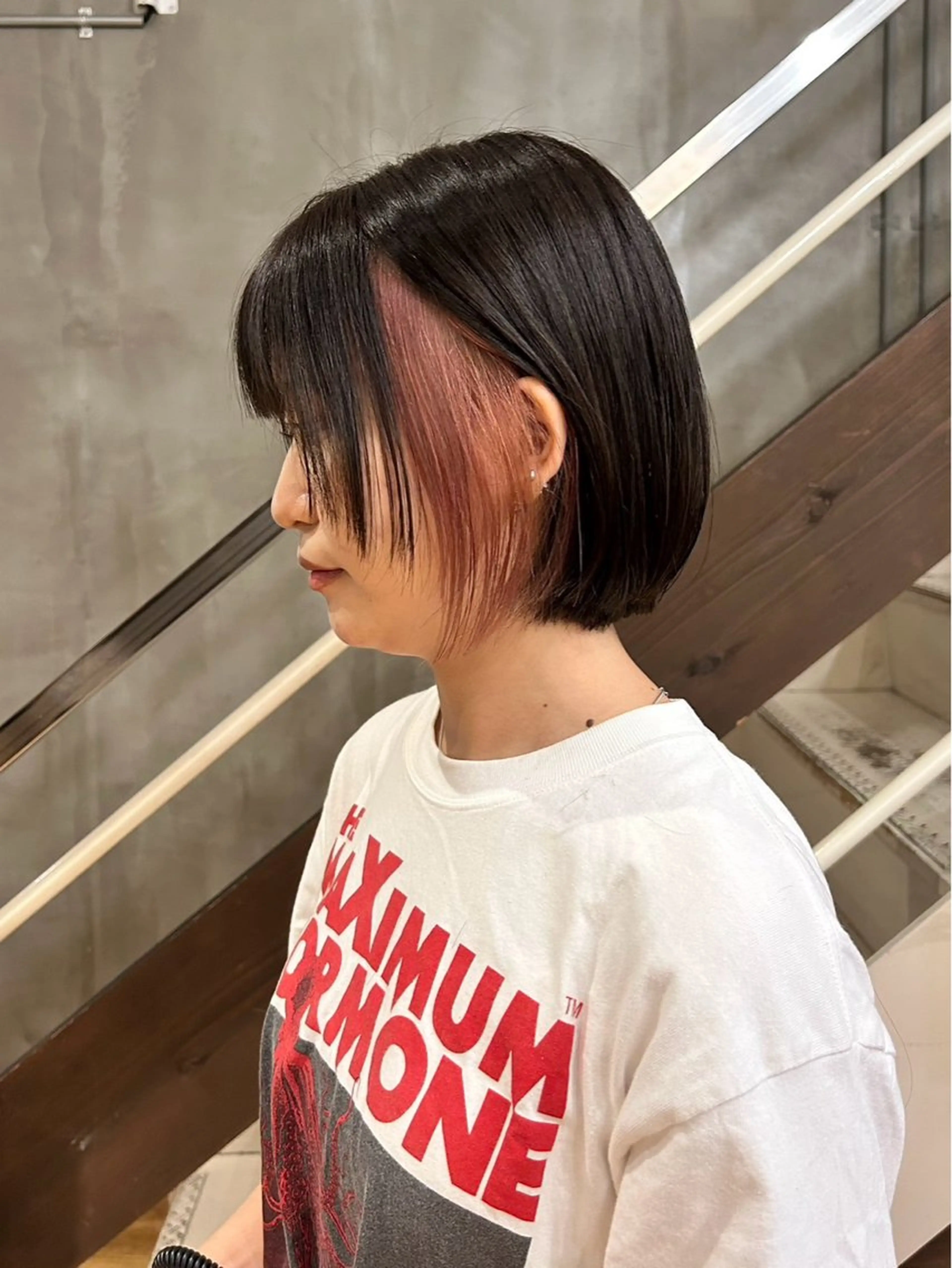 ショート ヘアカラー 🖤海外風デザイン カラー🖤/りんのヘアスタイル