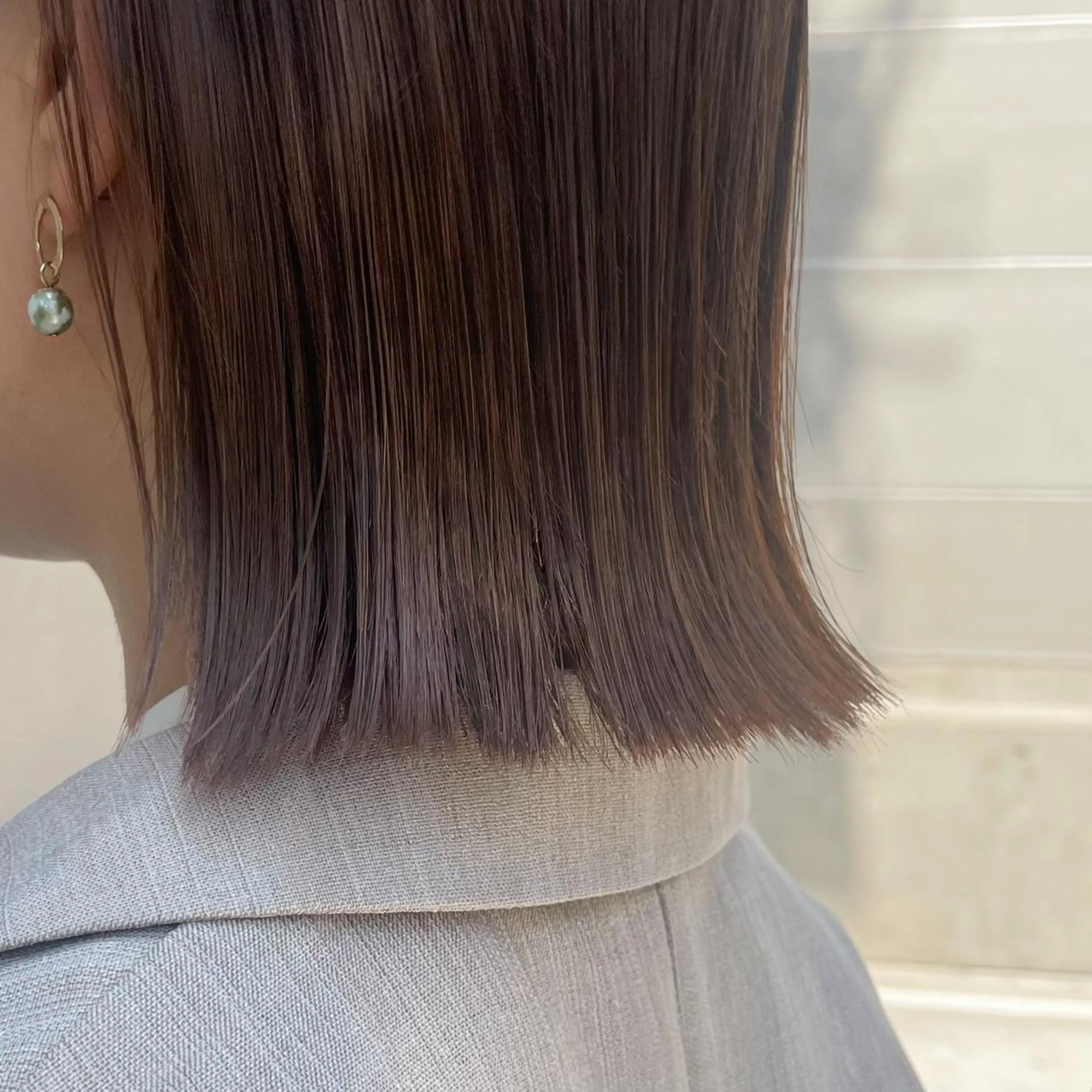 ミディアム カラー カット ヘアカラー トリートメント fithue ボブ〻kotonoのヘアスタイル